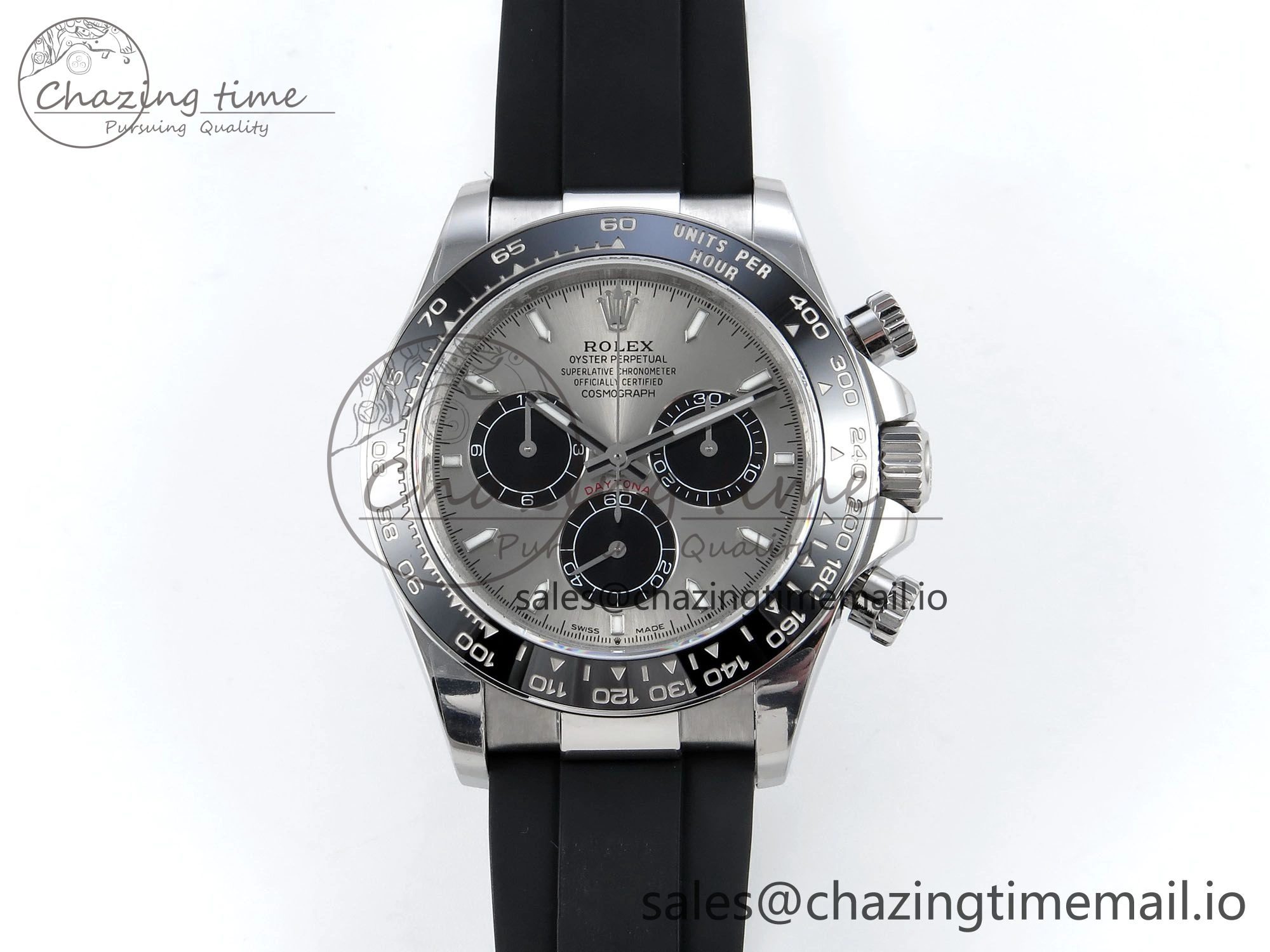 Attractive Daytona 126519 QF 1:1 Best Edition Gray Black Dial on Oysterflex Strap SH4131 V 705
