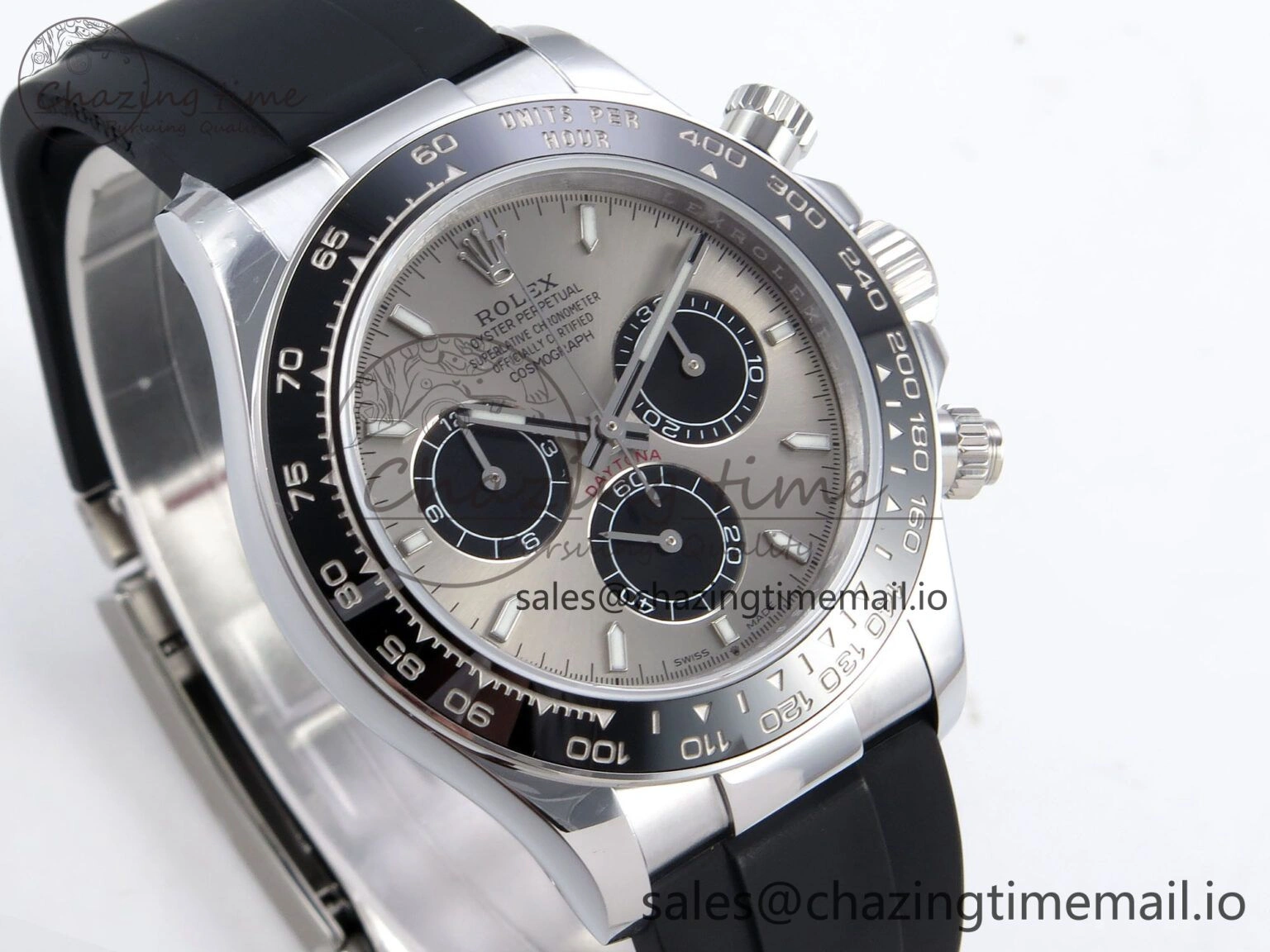 Daytona 126519 QF 1:1 Best Edition Gray Black Dial on Oysterflex Strap SH4131 V6（Gain Weight） QuickDry 1203