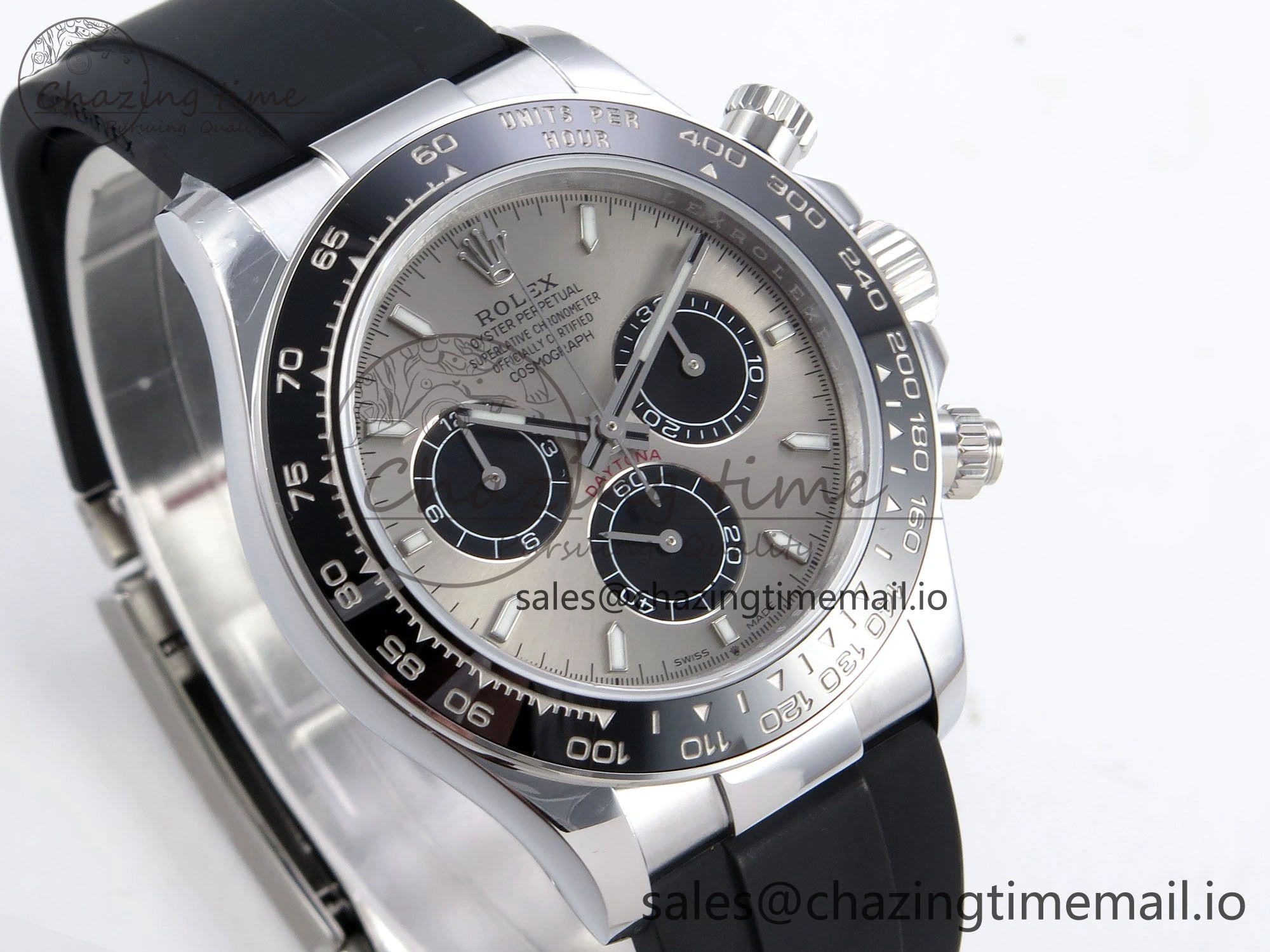 Daytona 126519 QF 1:1 Best Edition Gray Black Dial on Oysterflex Strap SH4131 V6（Gain Weight） QuickDry 1203