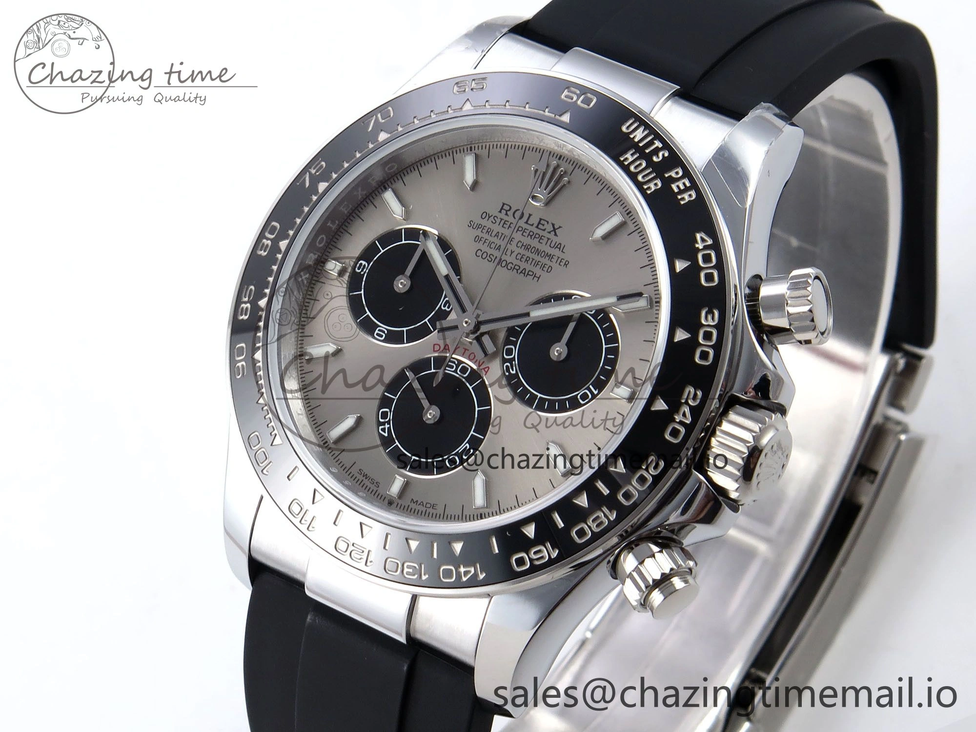Daytona 126519 QF 1:1 Best Edition Gray Black Dial on Oysterflex Strap SH4131 V6（Gain Weight） QuickDry 1203