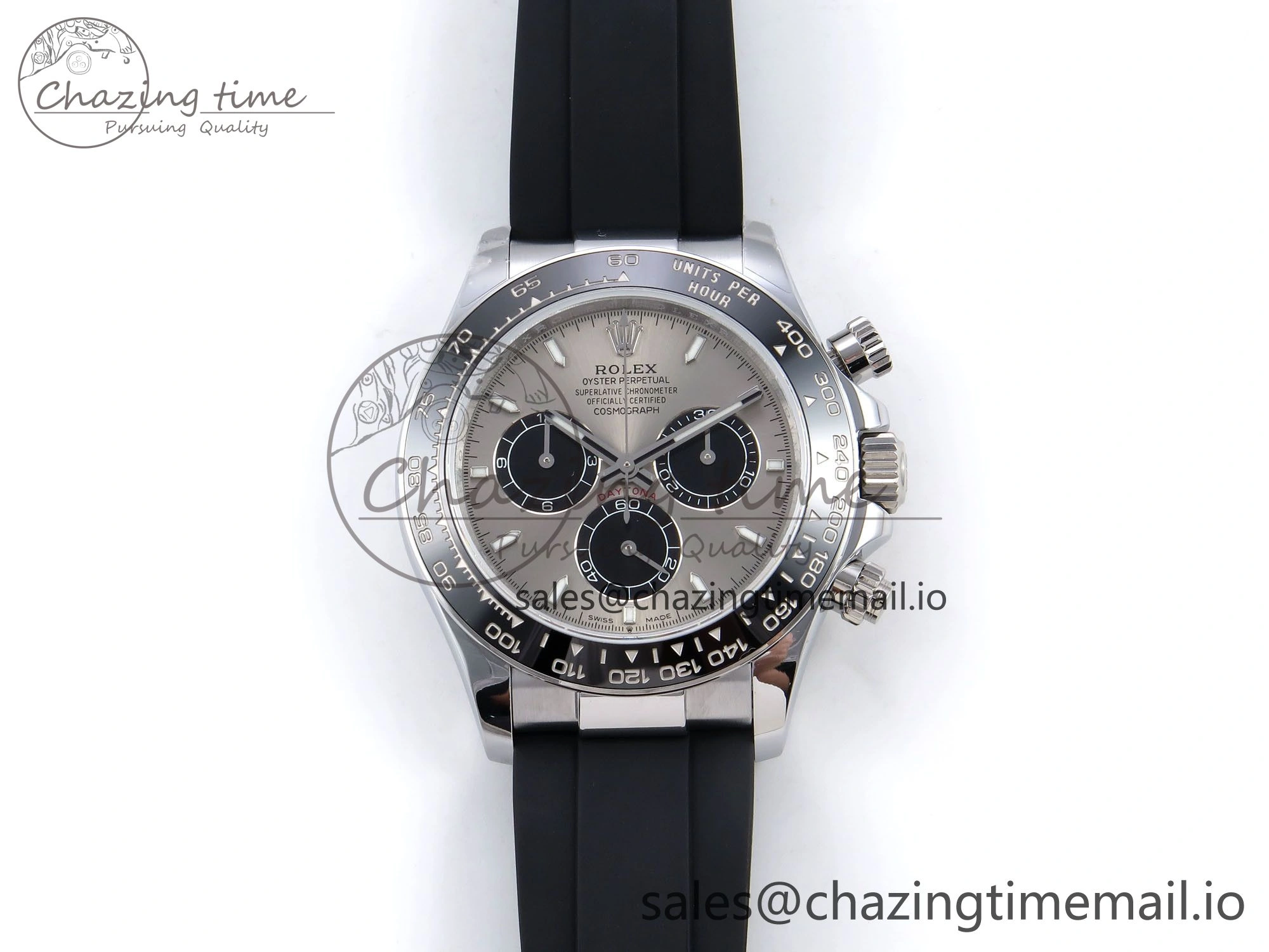 Daytona 126519 QF 1:1 Best Edition Gray Black Dial on Oysterflex Strap SH4131 V6（Gain Weight） QuickDry 1203