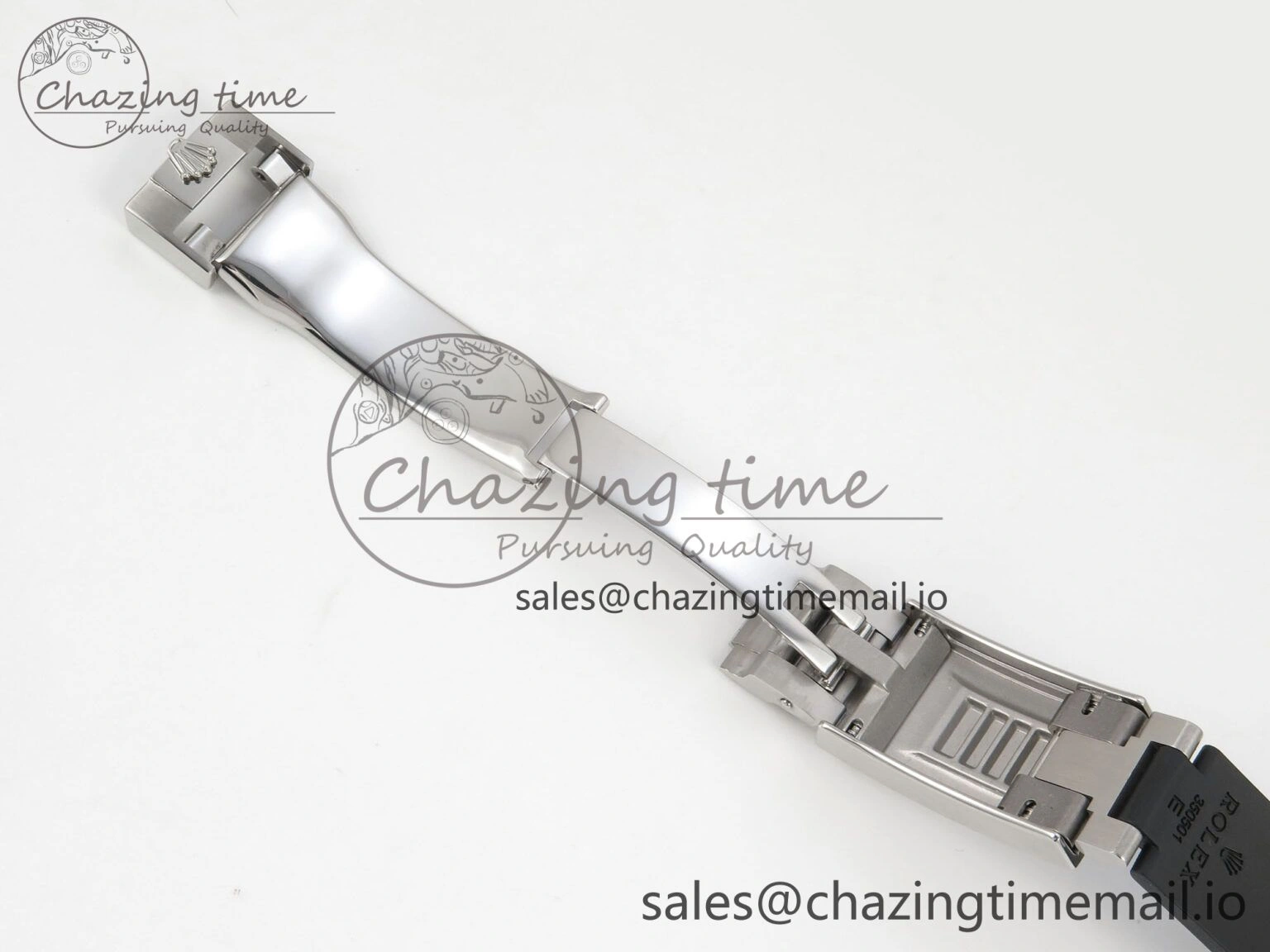 Durable Daytona 126519 SS Clean 1:1 Best Edition Black Ceramic Bezel Black Stick Dial on Oysterflex Rubber Strap DD 228