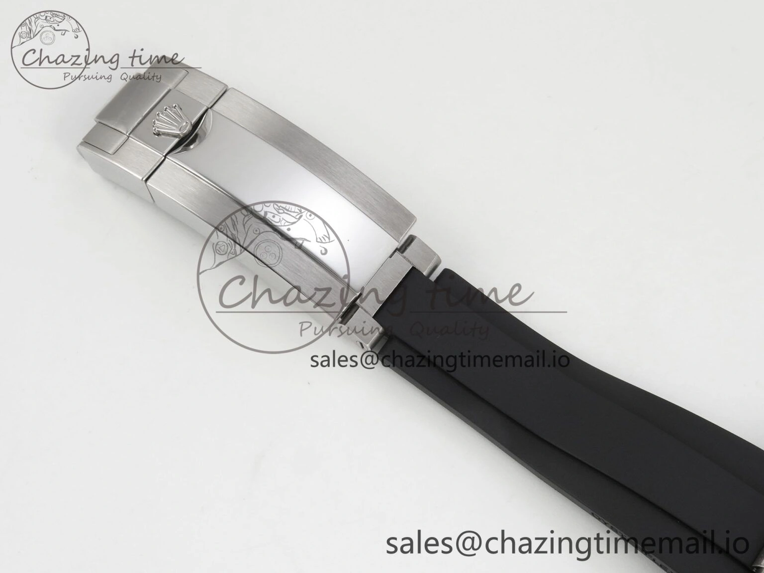 Durable Daytona 126519 SS Clean 1:1 Best Edition Black Ceramic Bezel Black Stick Dial on Oysterflex Rubber Strap DD 228