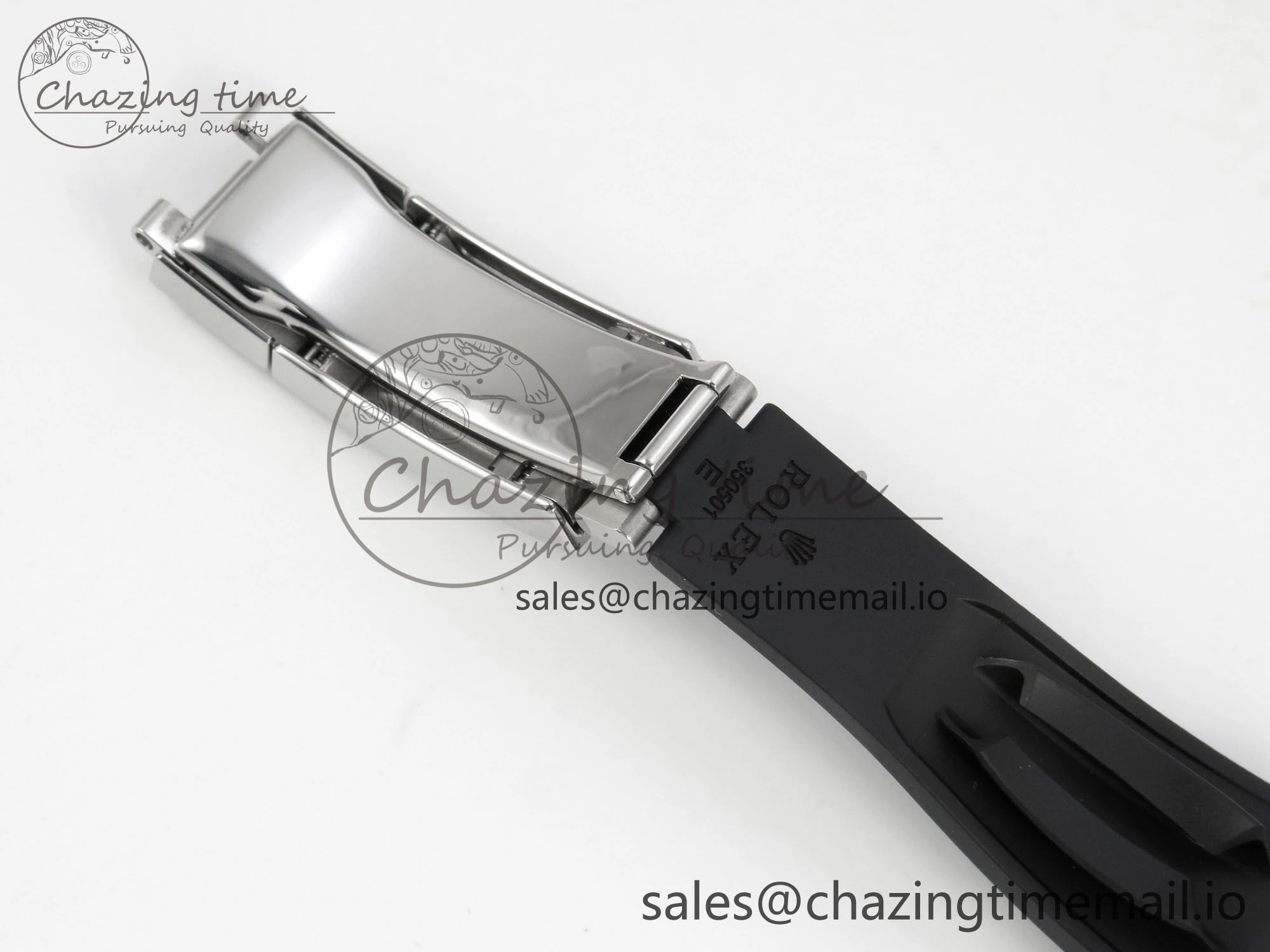 Durable Daytona 126519 SS Clean 1:1 Best Edition Black Ceramic Bezel Black Stick Dial on Oysterflex Rubber Strap DD 228