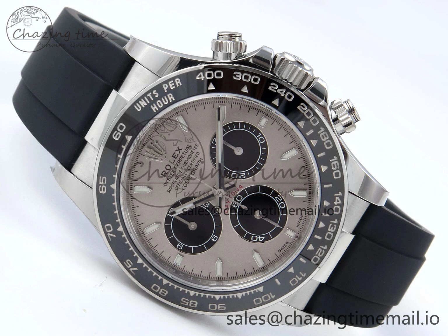 Compact Daytona 126519 SS VSF 1:1 Best Edition 904L Steel Gray Dial on Oysterflex Strap SH 857