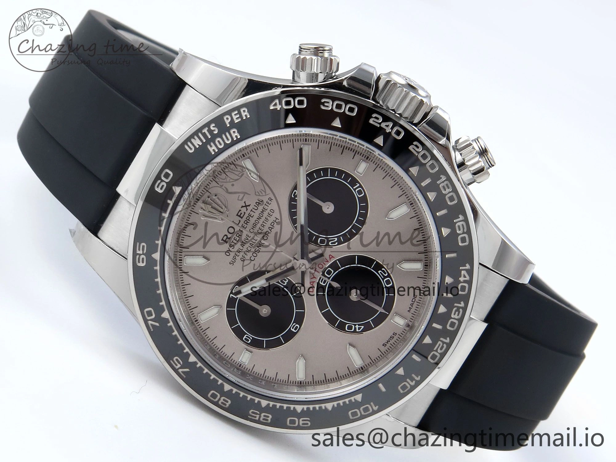 Compact Daytona 126519 SS VSF 1:1 Best Edition 904L Steel Gray Dial on Oysterflex Strap SH 857
