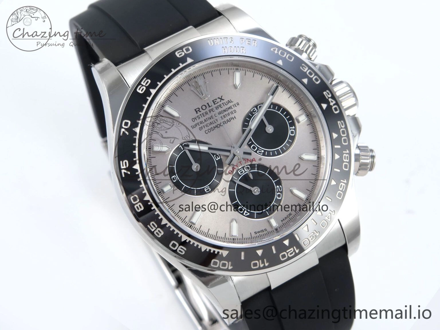 Compact Daytona 126519 SS VSF 1:1 Best Edition 904L Steel Gray Dial on Oysterflex Strap SH 857
