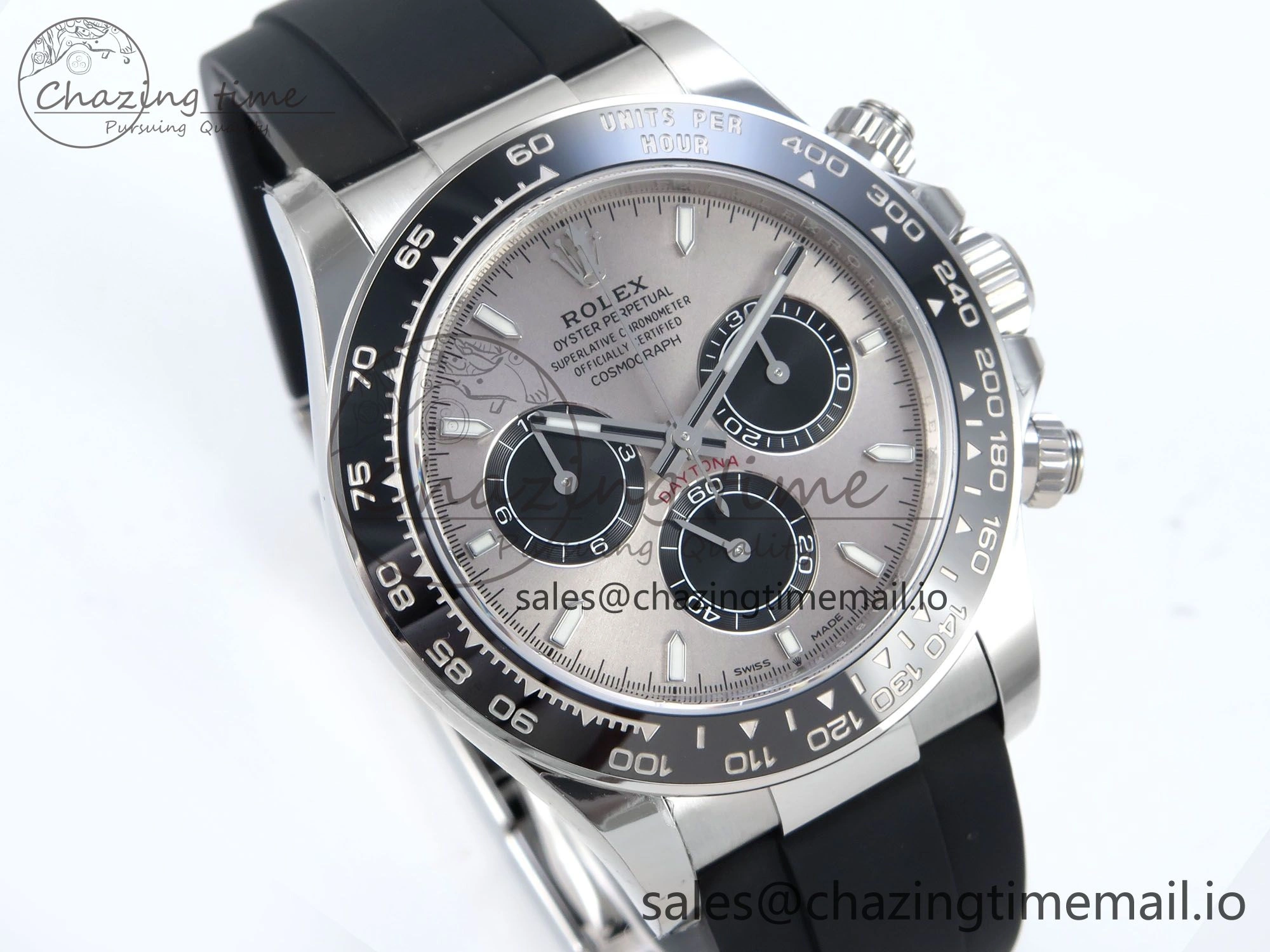 Compact Daytona 126519 SS VSF 1:1 Best Edition 904L Steel Gray Dial on Oysterflex Strap SH 857