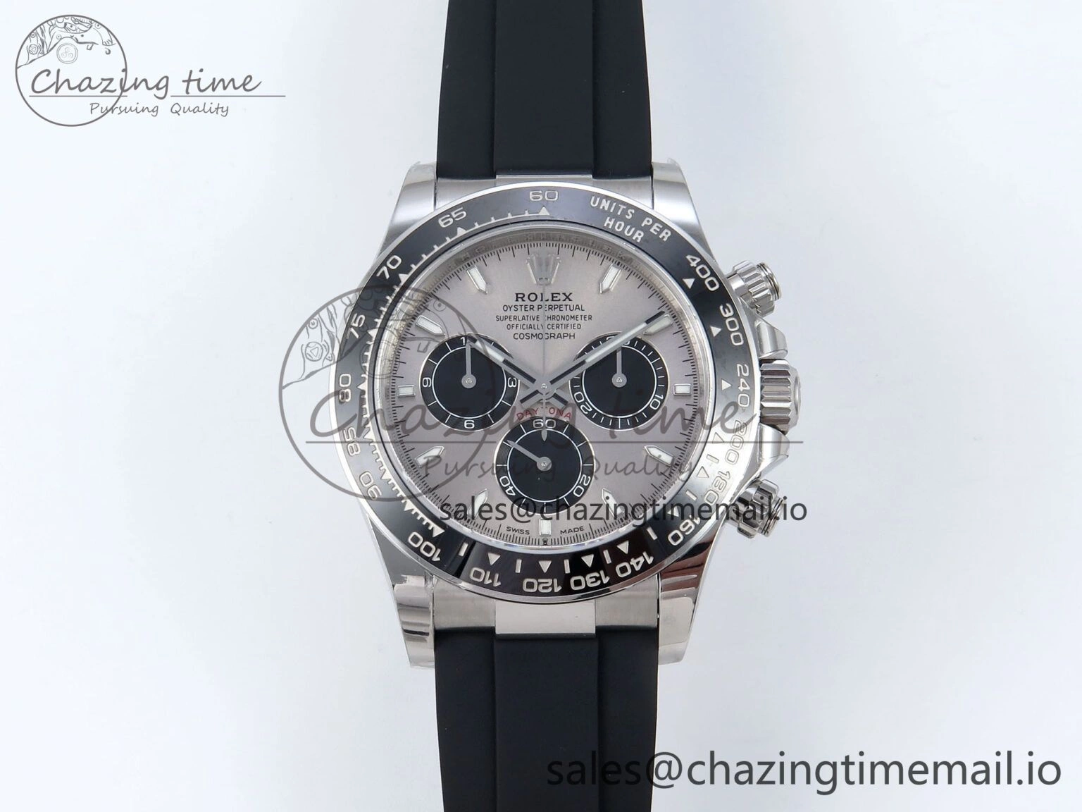 Compact Daytona 126519 SS VSF 1:1 Best Edition 904L Steel Gray Dial on Oysterflex Strap SH 857