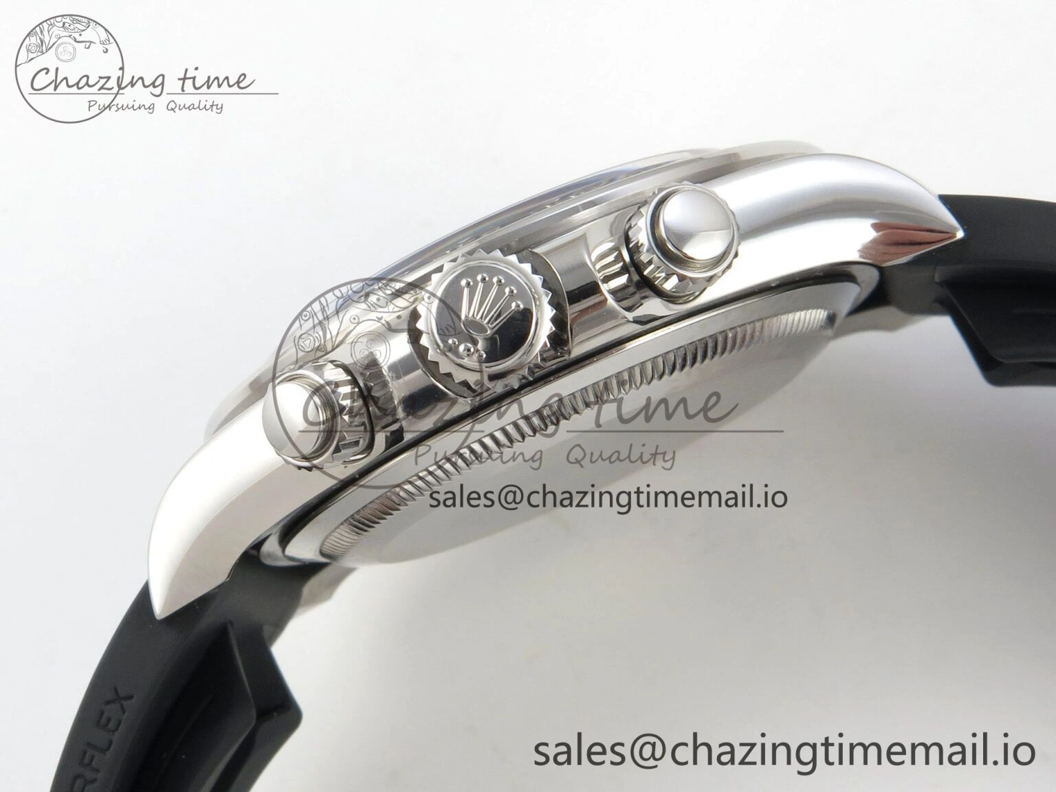 Daytona 126519 VSF 1:1 Best Edition Black Silver Diamonds Dial on Oysterflex Strap VS4131 V2 (Weighted) Lightweight 325