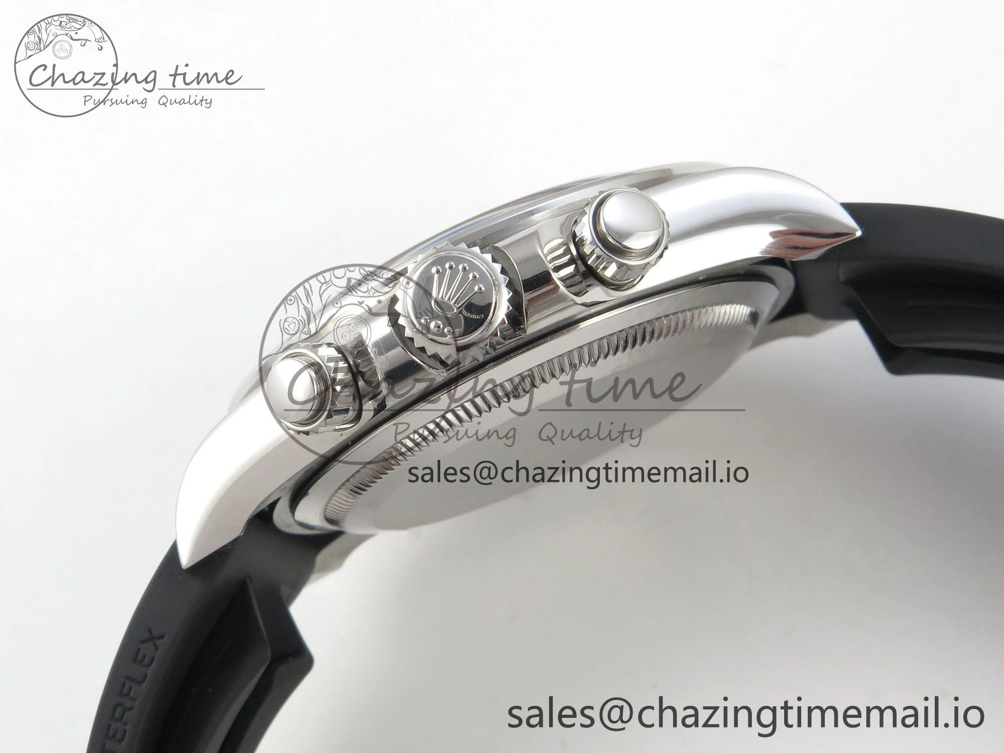 Daytona 126519 VSF 1:1 Best Edition Black Silver Diamonds Dial on Oysterflex Strap VS4131 V2 (Weighted) Lightweight 325