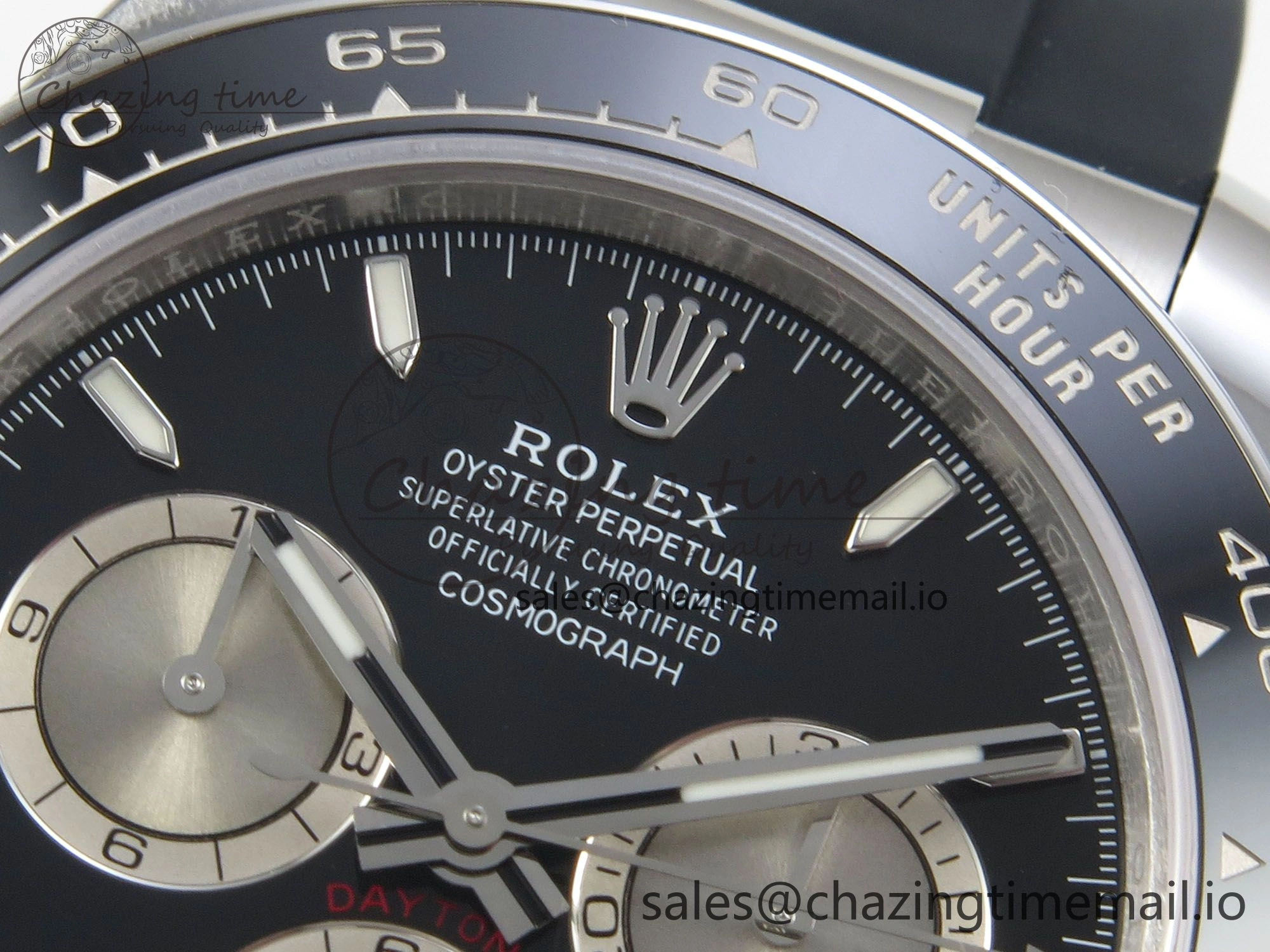 Daytona 126519 VSF 1:1 Best Edition Black Silver Lume Dial on Oysterflex Strap VS4131 V2 (Weighted) Compact 324