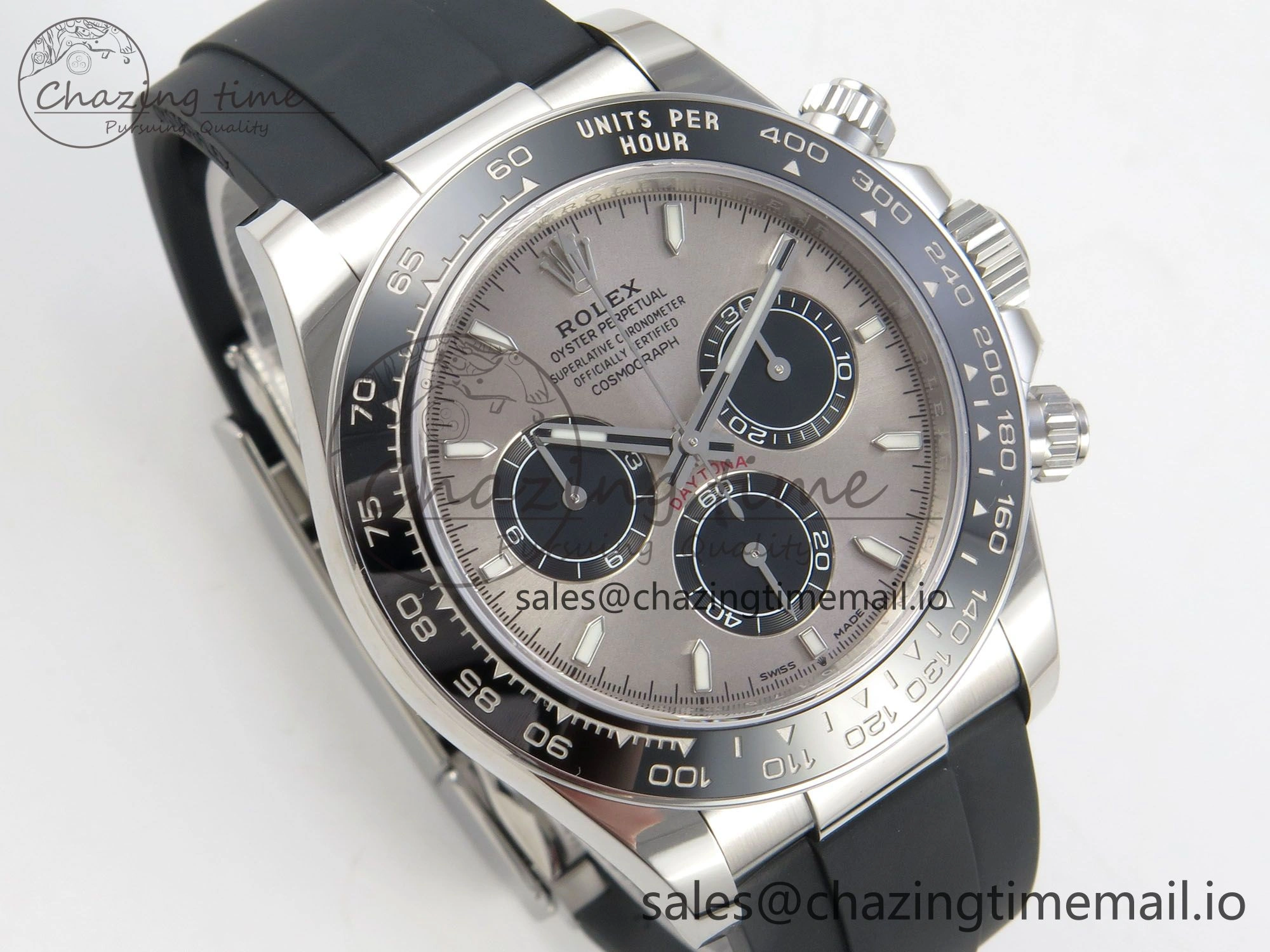 Reliable Daytona 126519 VSF 1:1 Best Edition Gray Black Dial on Oysterflex Strap VS4131 V2 (Weighted) 327