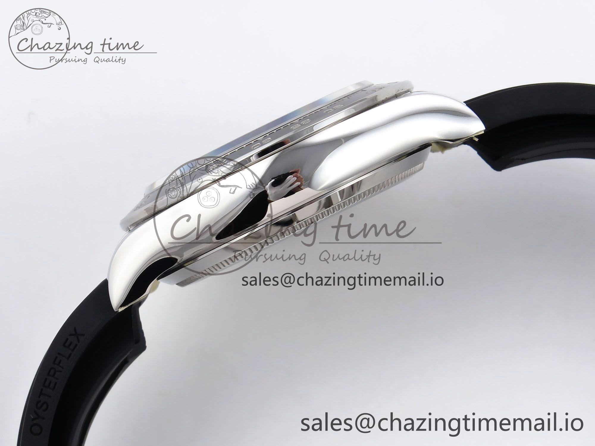 GoAnywhere Daytona 126519LN APF 1:1 Best Edition 904L Steel Grey Dial on Black Rubber Strap DD 1115