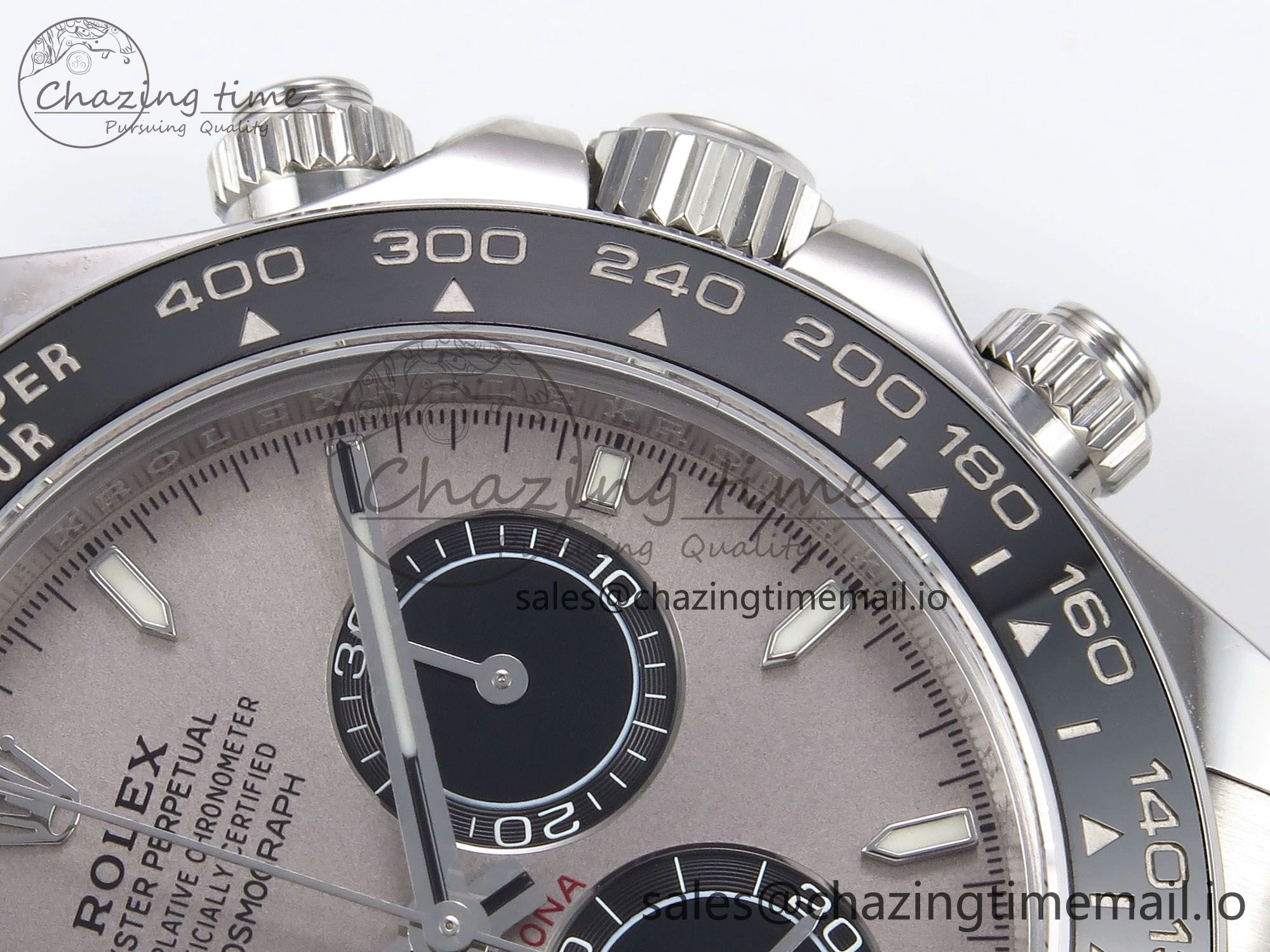 GoAnywhere Daytona 126519LN APF 1:1 Best Edition 904L Steel Grey Dial on Black Rubber Strap DD 1115