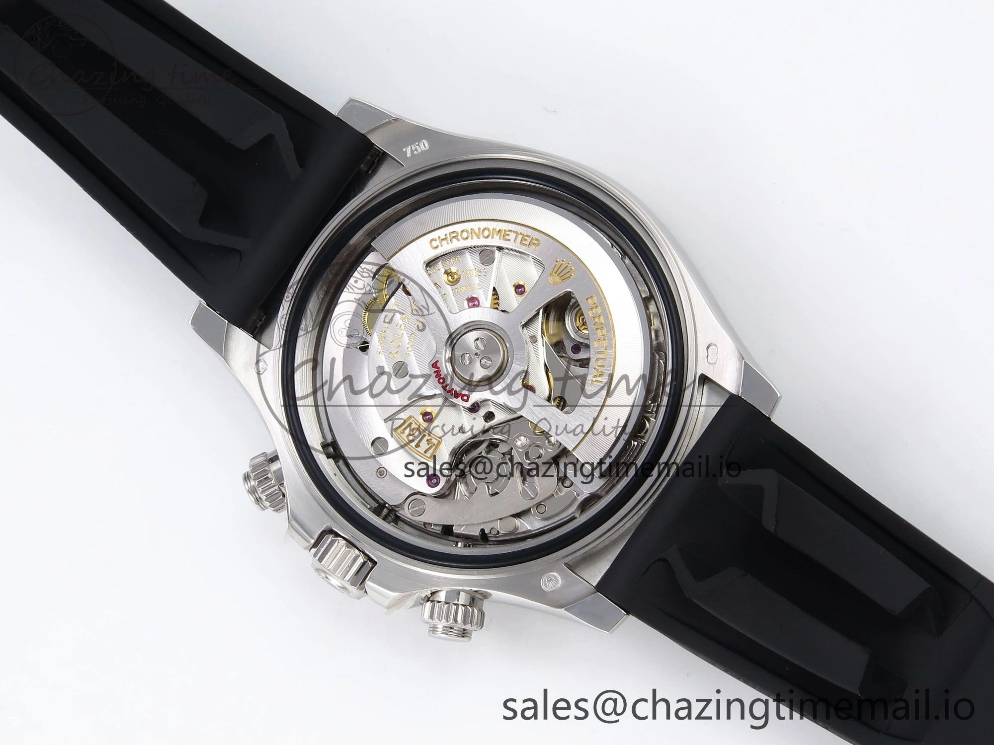 GoAnywhere Daytona 126519LN APF 1:1 Best Edition 904L Steel Grey Dial on Black Rubber Strap DD 1115