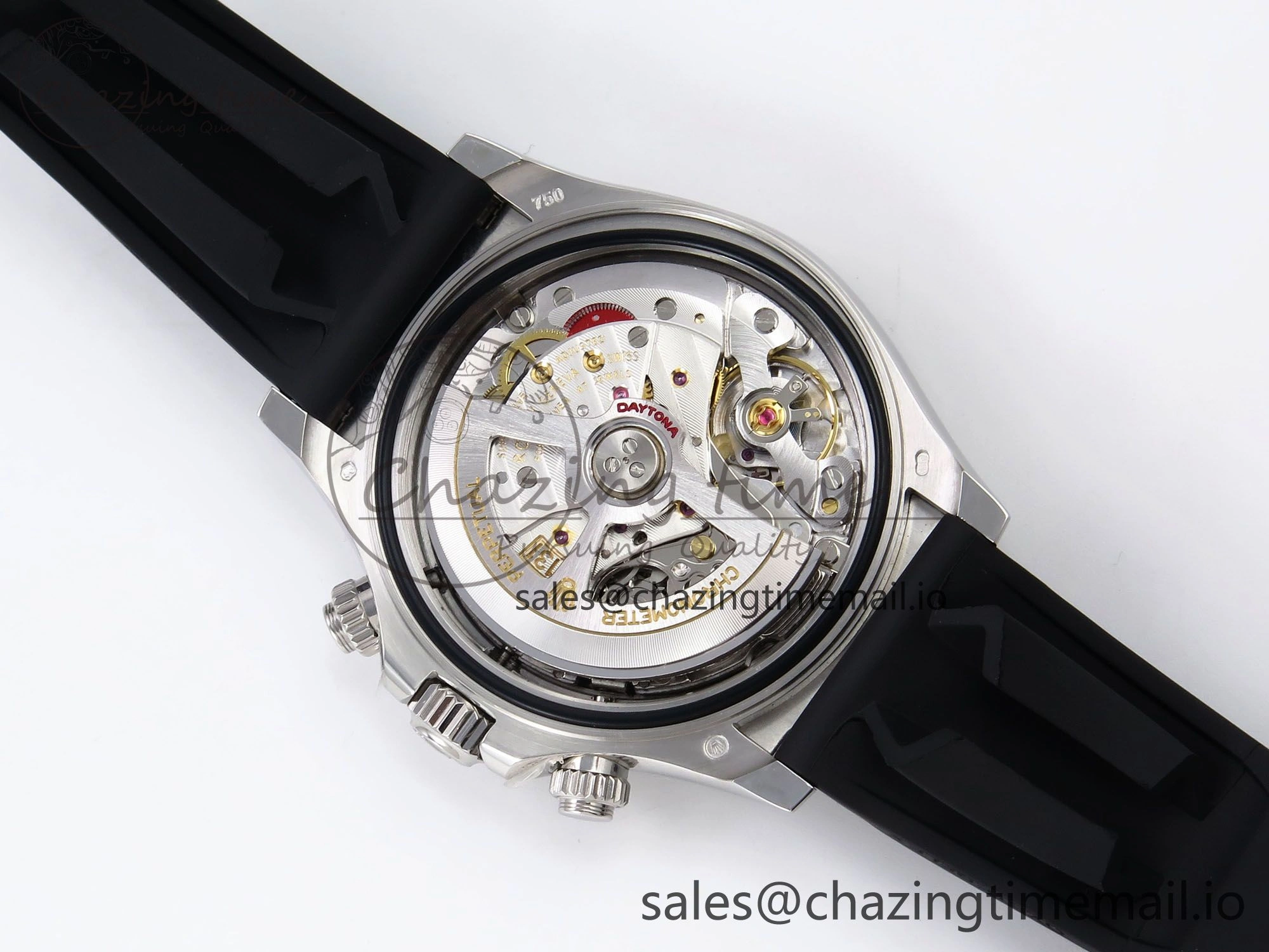 GoAnywhere Daytona 126519LN APF 1:1 Best Edition 904L Steel Grey Dial on Black Rubber Strap DD 1115