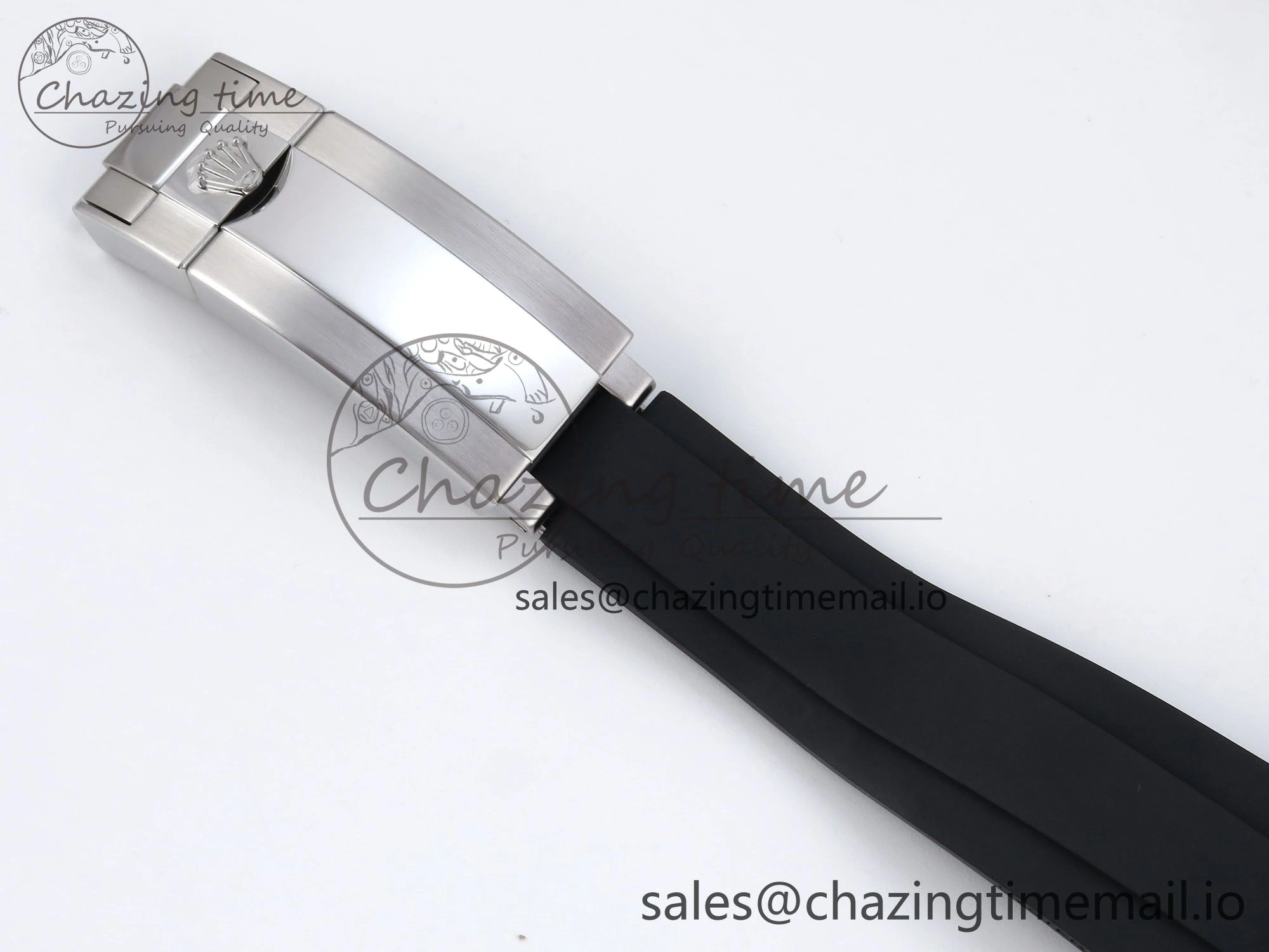 Daytona 126519LN SS Clean 1:1 Best Edition Black Diamonds Dial on Oysterflex Rubber Strap DD NewStyle 225