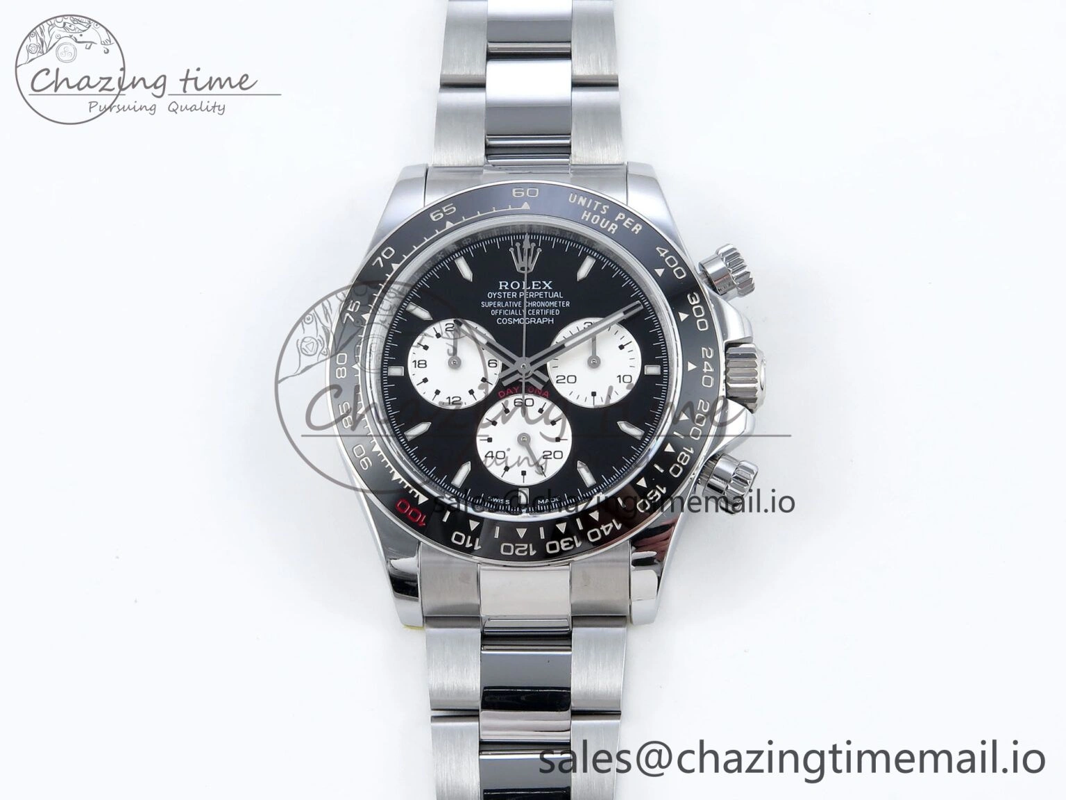 Daytona 126529 QF 1:1 Best Edition Black Dial Steel 904L on SS Bracelet V8 QF TimelessDesign 652