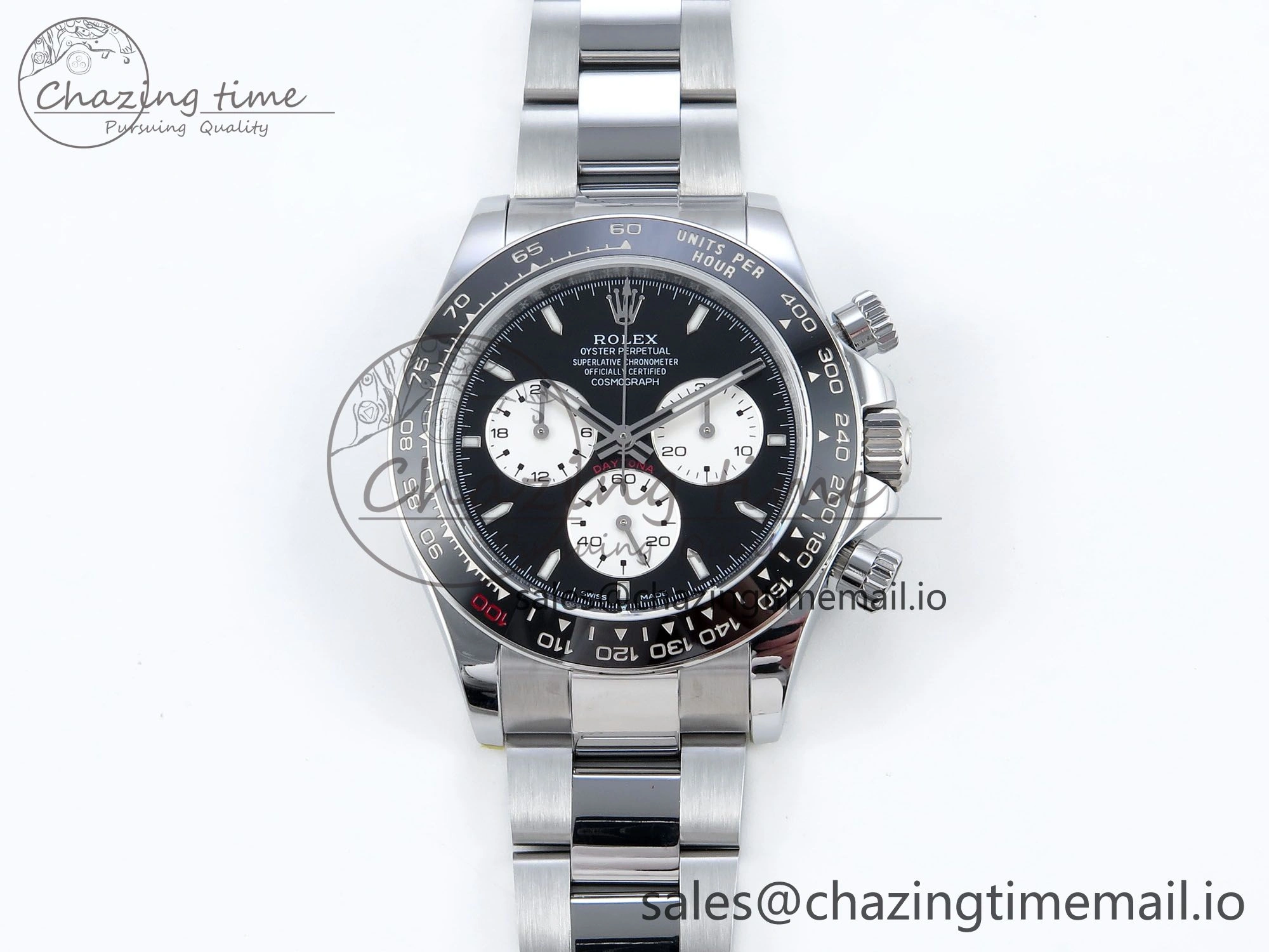 Daytona 126529 QF 1:1 Best Edition Black Dial Steel 904L on SS Bracelet V8 QF TimelessDesign 652