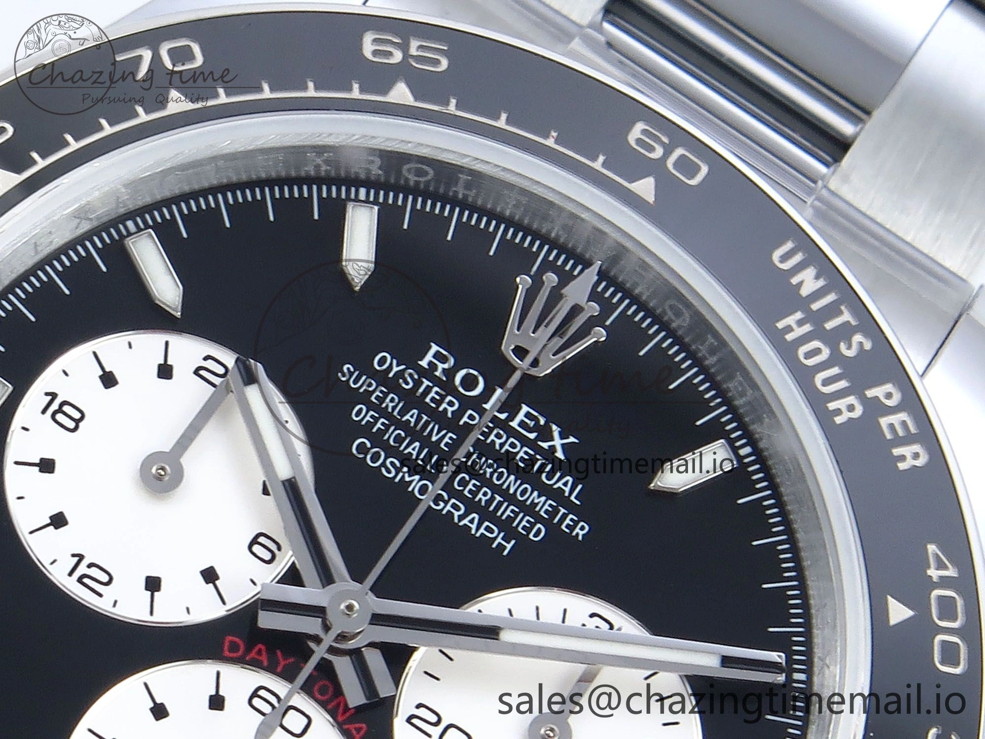 Daytona 126529 QF 1:1 Best Edition Black Dial Steel 904L on SS Bracelet V8 QF TimelessDesign 652