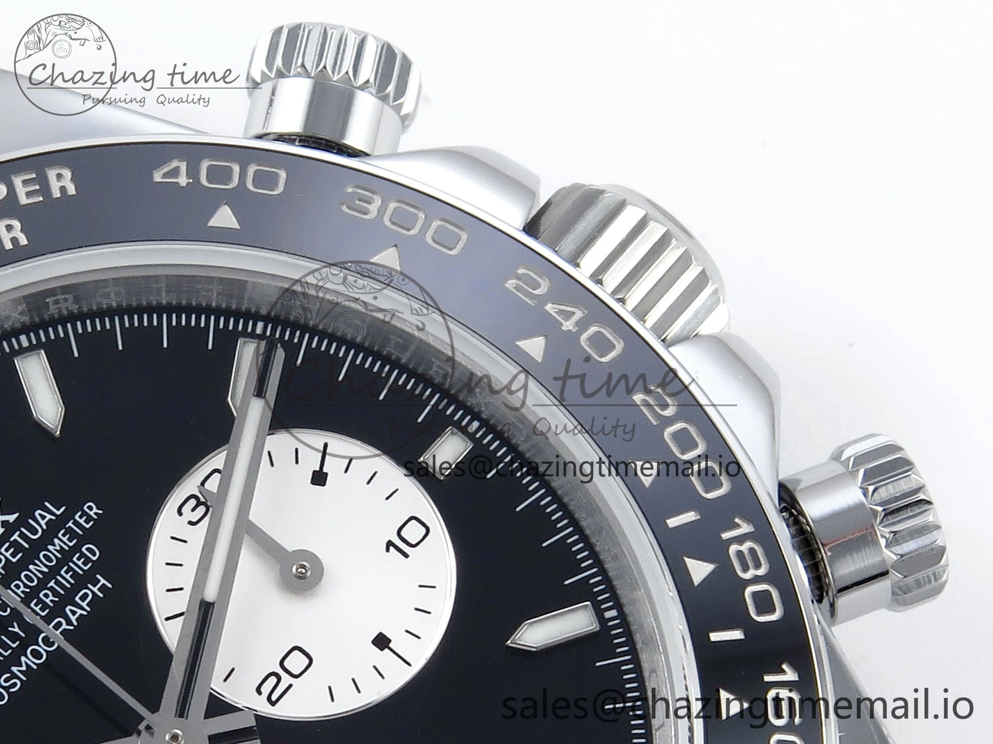 Daytona 126529 QF 1:1 Best Edition Black Dial Steel 904L on SS Bracelet V8 QF TimelessDesign 652