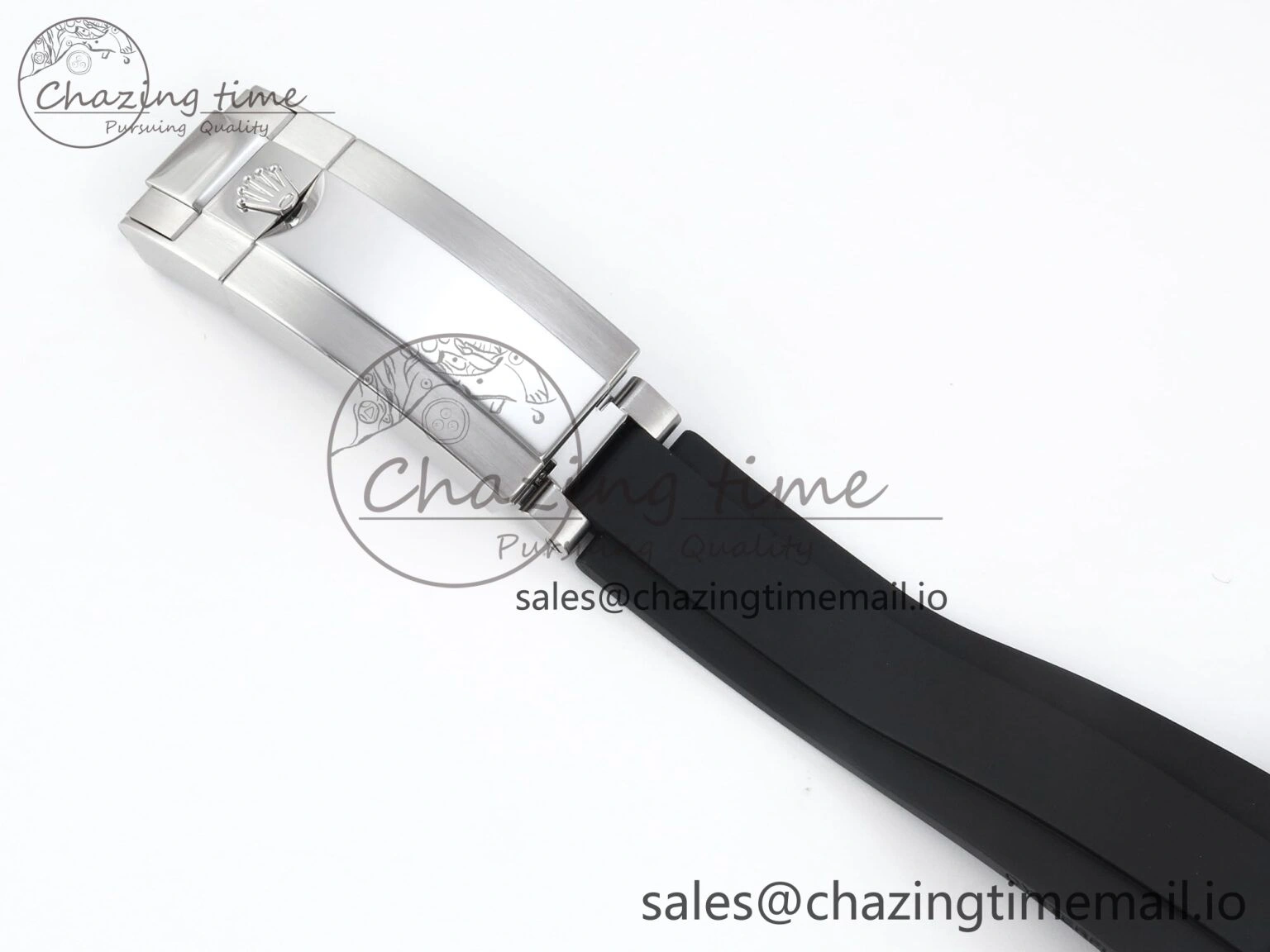 Attractive Daytona 126539TBR EWEF 1:1 Best Edition 904L Steel Gray Crystal Dial Diamonds Bezel on Black Rubber Strap SH 466