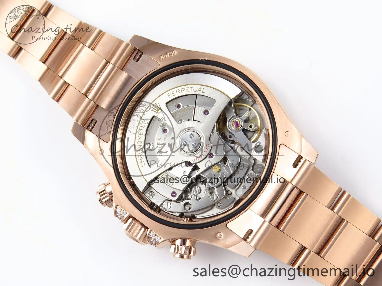 FastDry Daytona 126595TBR EWEF 1:1 Best Edition 904L Steel RG Crystal Dial Diamonds Bezel on RG Bracelet SH 469