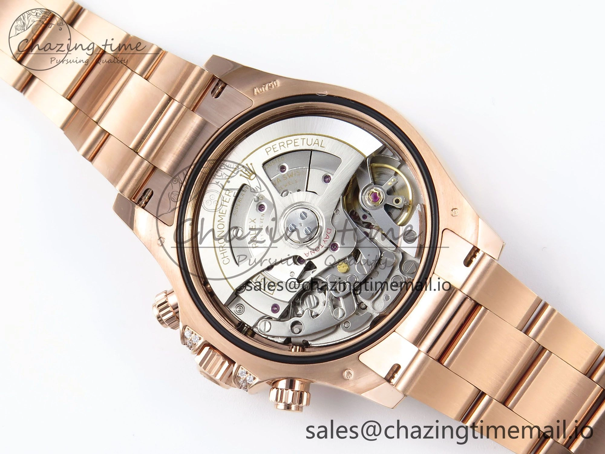 FastDry Daytona 126595TBR EWEF 1:1 Best Edition 904L Steel RG Crystal Dial Diamonds Bezel on RG Bracelet SH 469