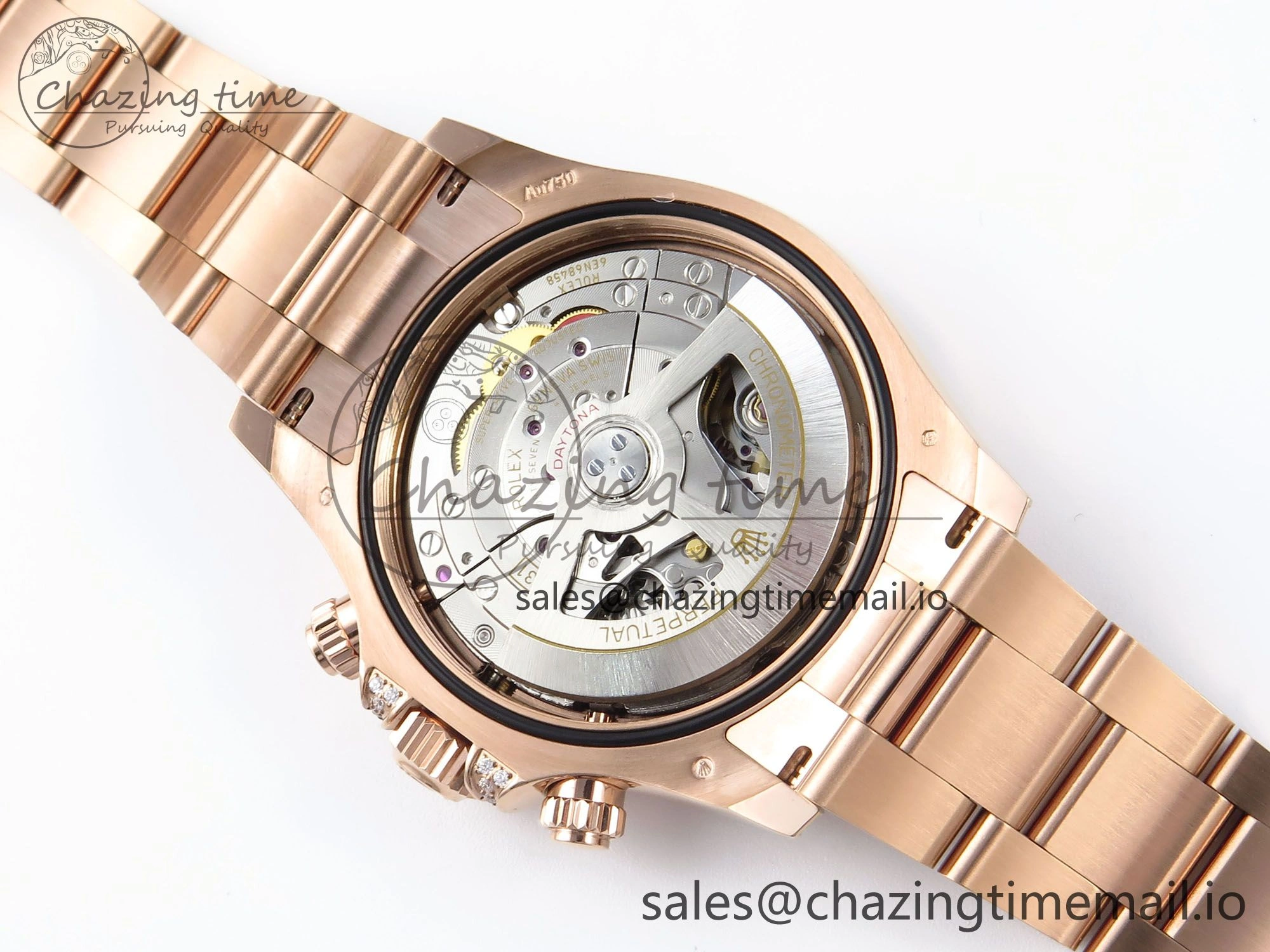 FastDry Daytona 126595TBR EWEF 1:1 Best Edition 904L Steel RG Crystal Dial Diamonds Bezel on RG Bracelet SH 469