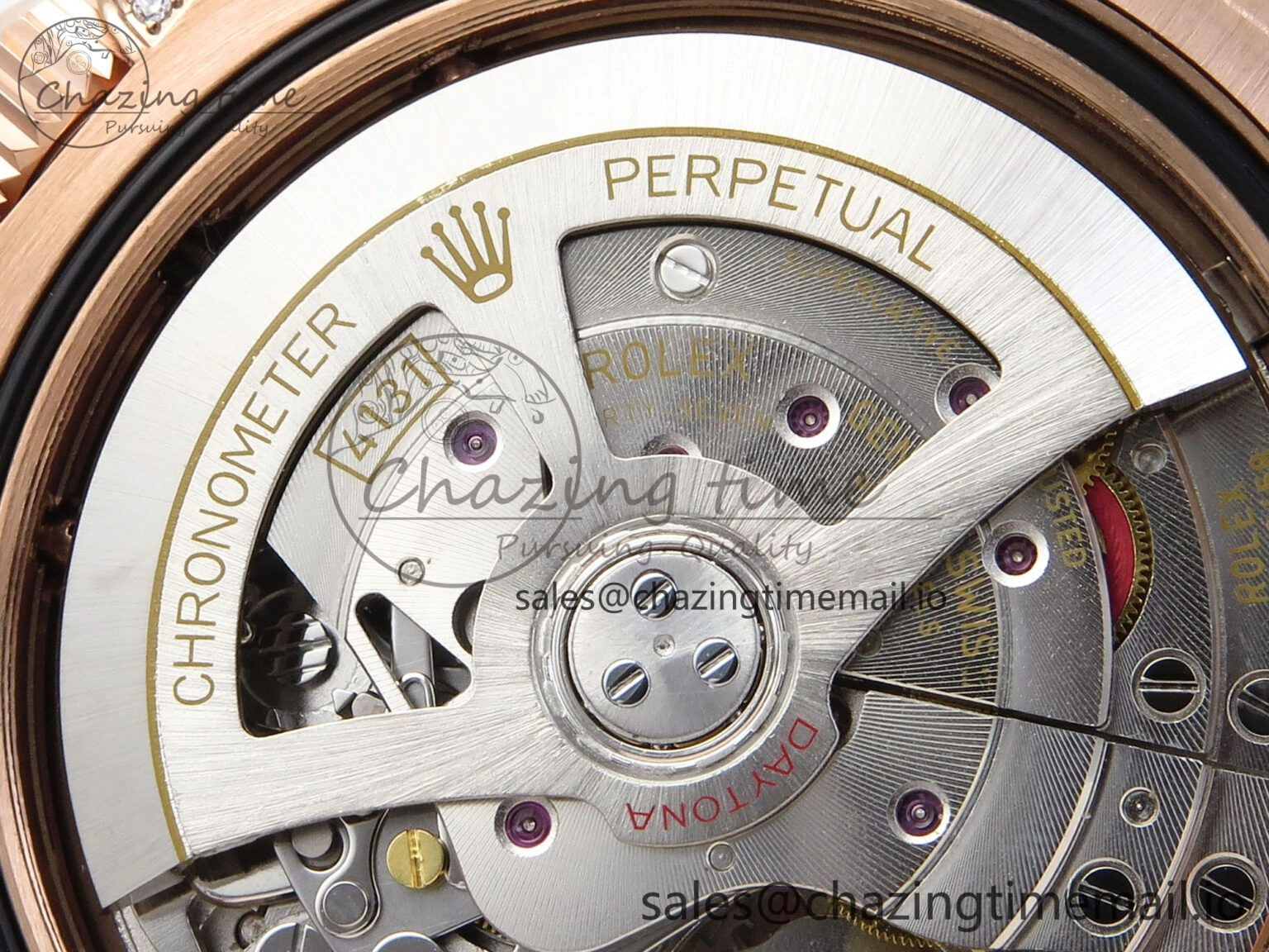 FastDry Daytona 126595TBR EWEF 1:1 Best Edition 904L Steel RG Crystal Dial Diamonds Bezel on RG Bracelet SH 469