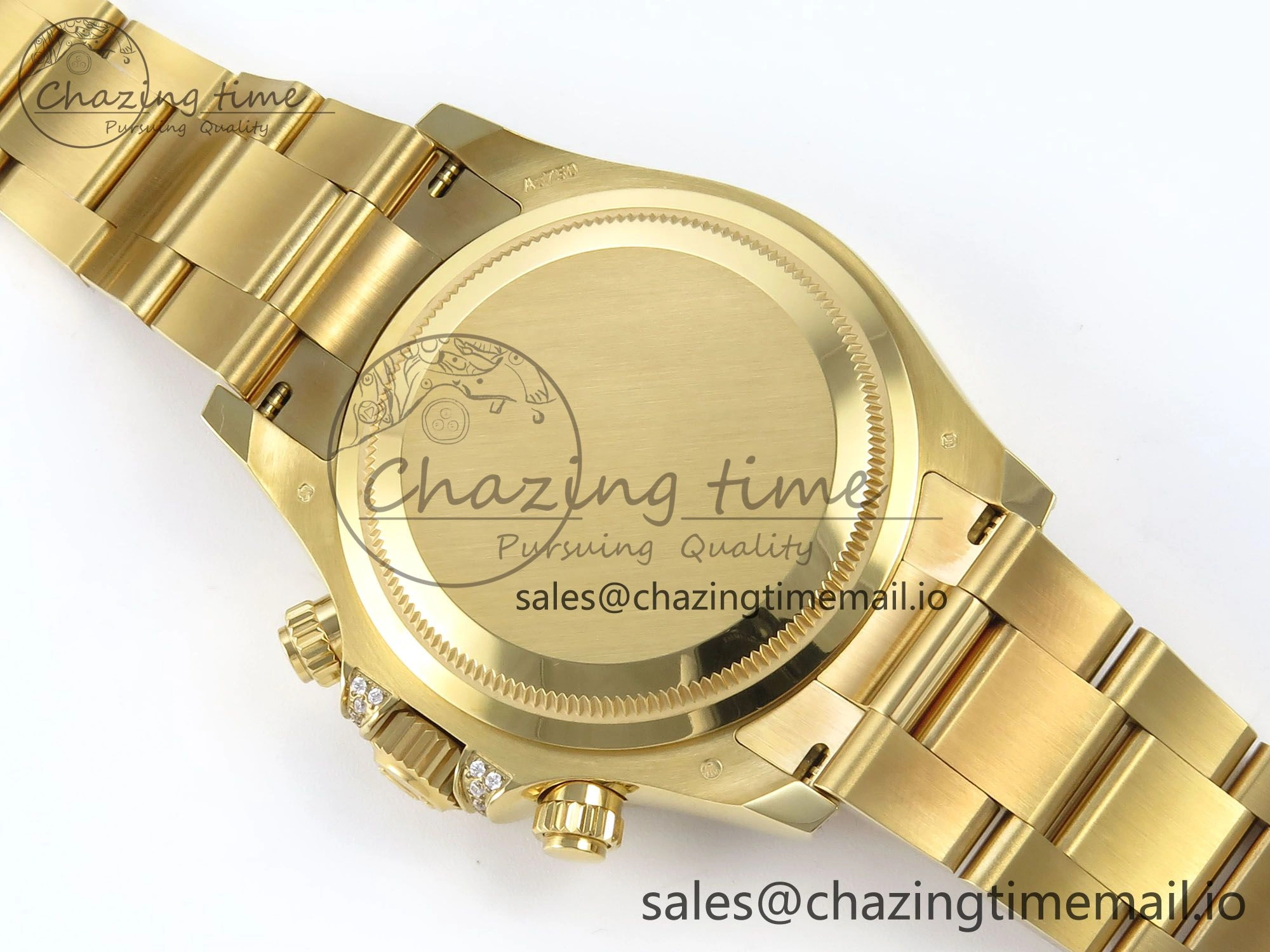 TechFriendly Daytona 126598TBR EWEF 1:1 Best Edition 904L Steel YG Crystal Dial Diamonds Bezel on YG Bracelet SH 464