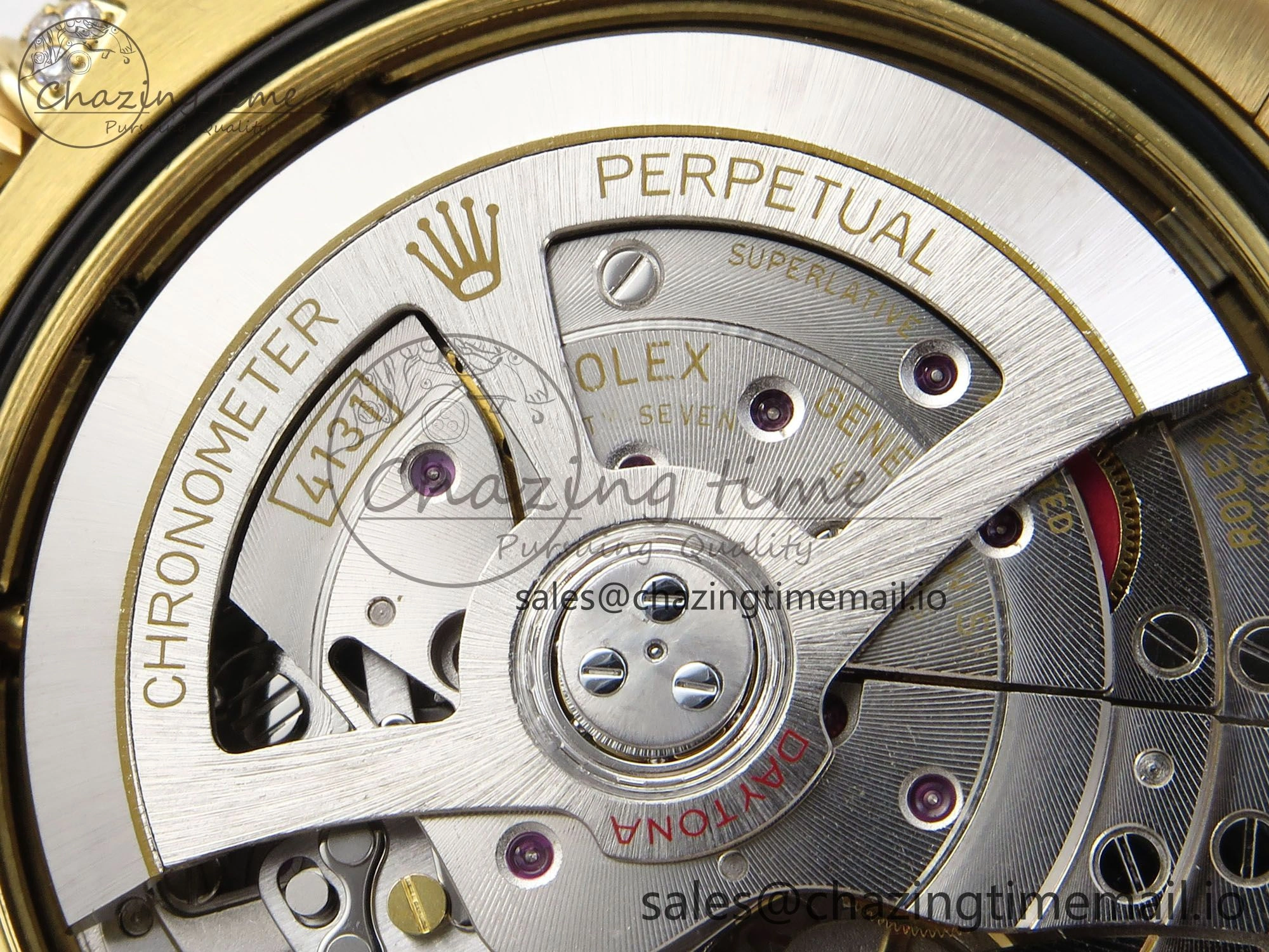 TechFriendly Daytona 126598TBR EWEF 1:1 Best Edition 904L Steel YG Crystal Dial Diamonds Bezel on YG Bracelet SH 464