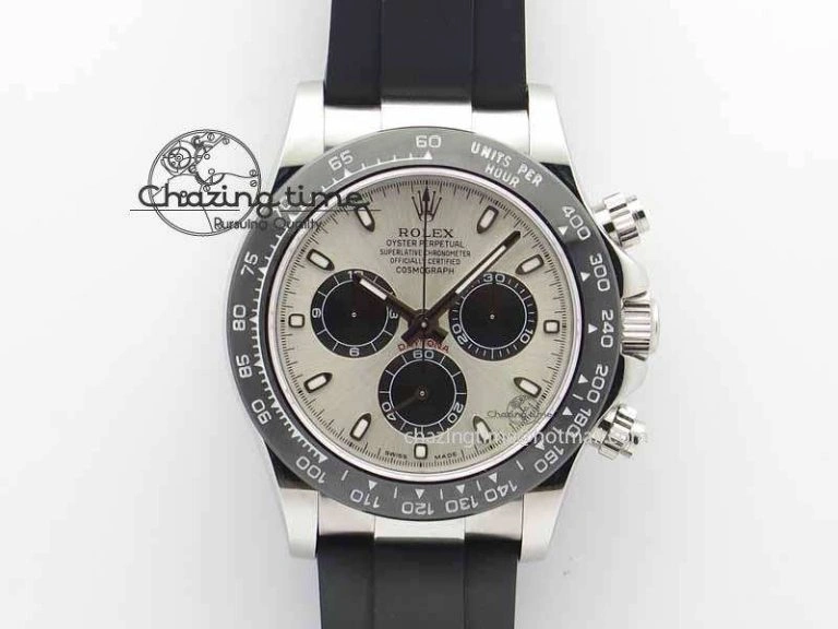 Daytona 2017 BP-Maker Best Edition Silver Dial On Rubber Strap A7750@6 (A4130) EasyCare 3657