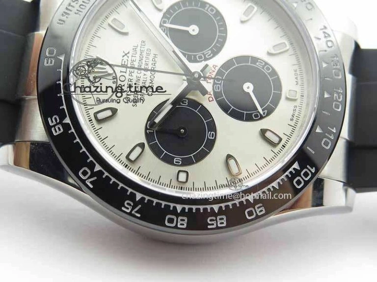 Daytona 2017 BP-Maker Best Edition Silver Dial On Rubber Strap A7750@6 (A4130) EasyCare 3657