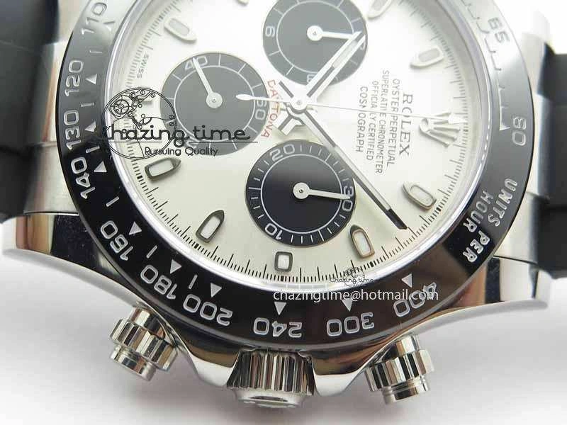 Daytona 2017 BP-Maker Best Edition Silver Dial On Rubber Strap A7750@6 (A4130) EasyCare 3657