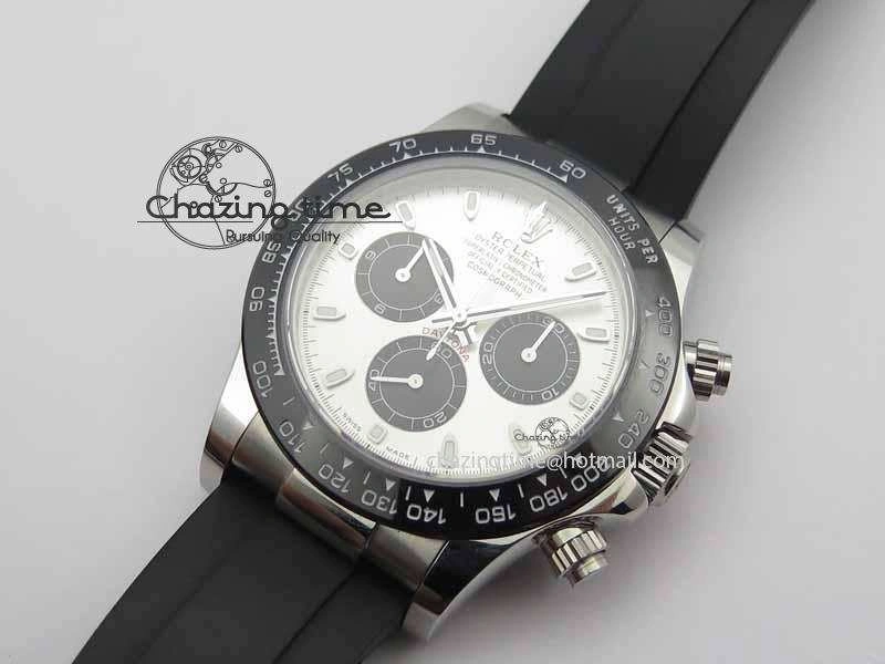 Daytona 2017 BP-Maker Best Edition Silver Dial On Rubber Strap A7750@6 (A4130) EasyCare 3657