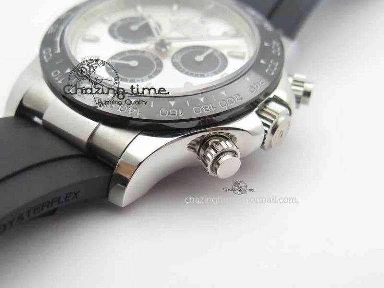 Daytona 2017 BP-Maker Best Edition Silver Dial On Rubber Strap A7750@6 (A4130) EasyCare 3657