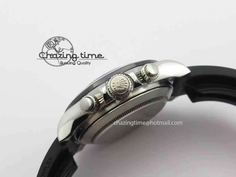 Attractive Daytona 2017 BP-Maker Best Edition Silver Dial On Rubber Strap A7750@ 3658