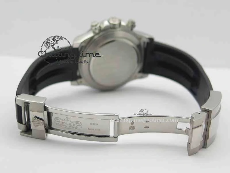 Attractive Daytona 2017 BP-Maker Best Edition Silver Dial On Rubber Strap A7750@ 3658