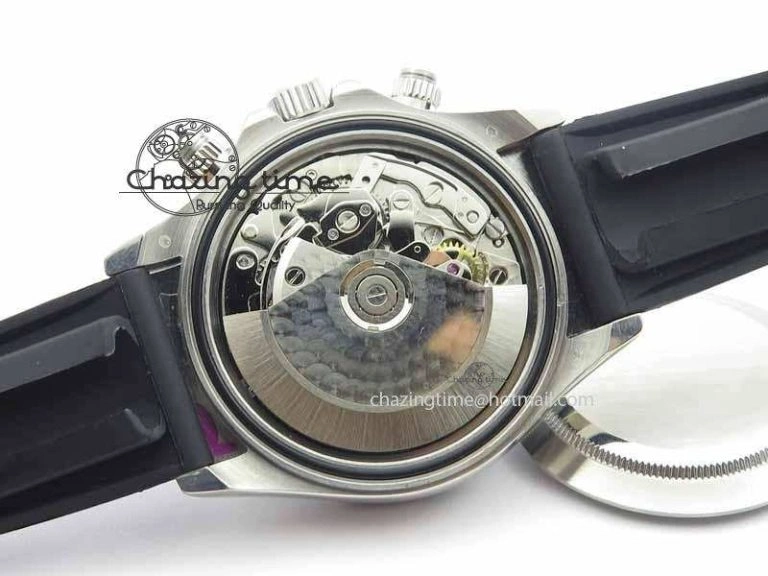 Attractive Daytona 2017 BP-Maker Best Edition Silver Dial On Rubber Strap A7750@ 3658