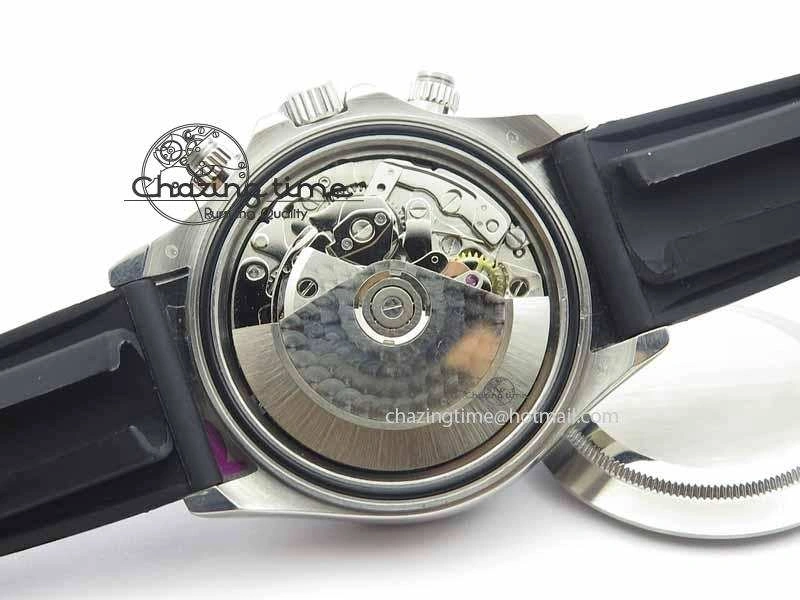 Attractive Daytona 2017 BP-Maker Best Edition Silver Dial On Rubber Strap A7750@ 3658