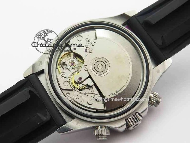 Attractive Daytona 2017 BP-Maker Best Edition Silver Dial On Rubber Strap A7750@ 3658