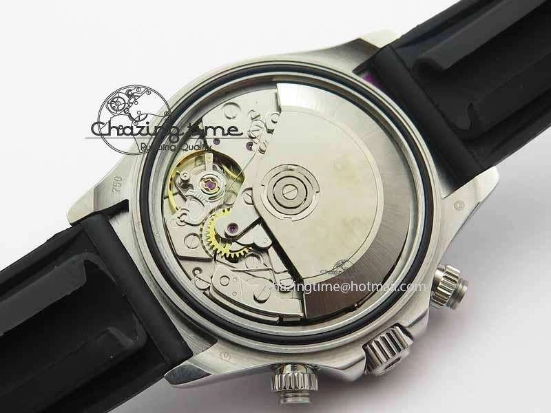 Attractive Daytona 2017 BP-Maker Best Edition Silver Dial On Rubber Strap A7750@ 3658