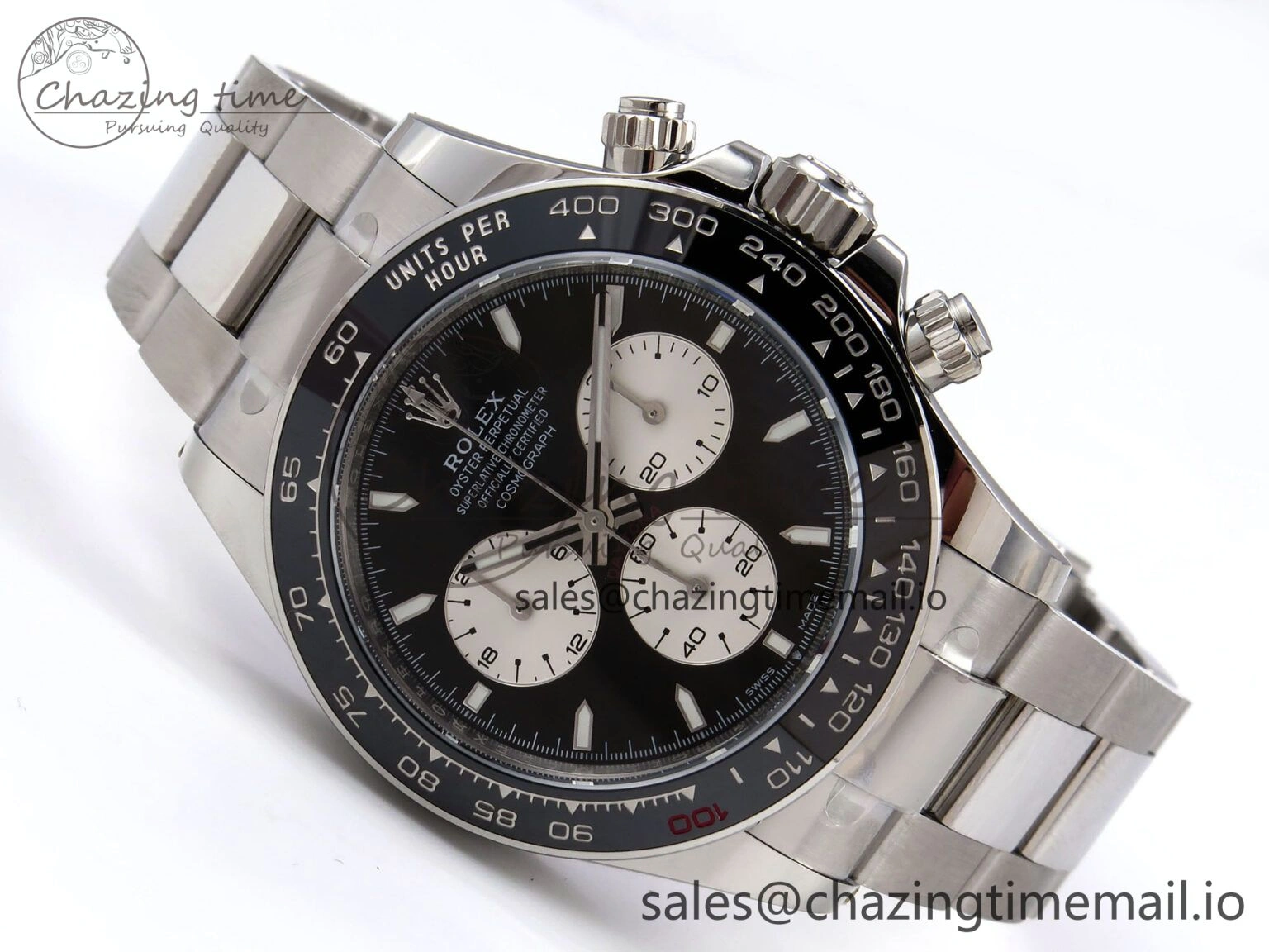 Breathable Daytona 2023 126529 Le Mans APSF 1:1 Best Edition Black Dial On 904L SS Case and Bracelet SH 1117