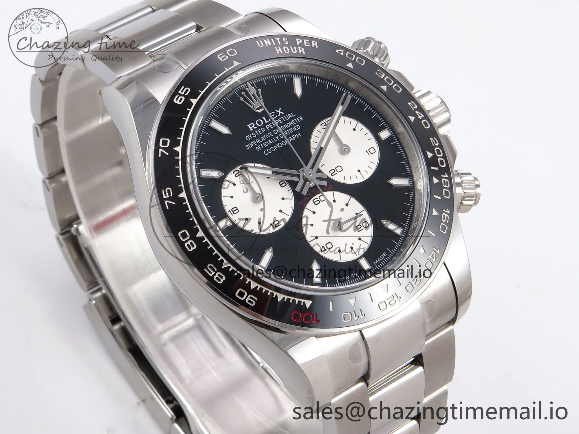 Breathable Daytona 2023 126529 Le Mans APSF 1:1 Best Edition Black Dial On 904L SS Case and Bracelet SH 1117