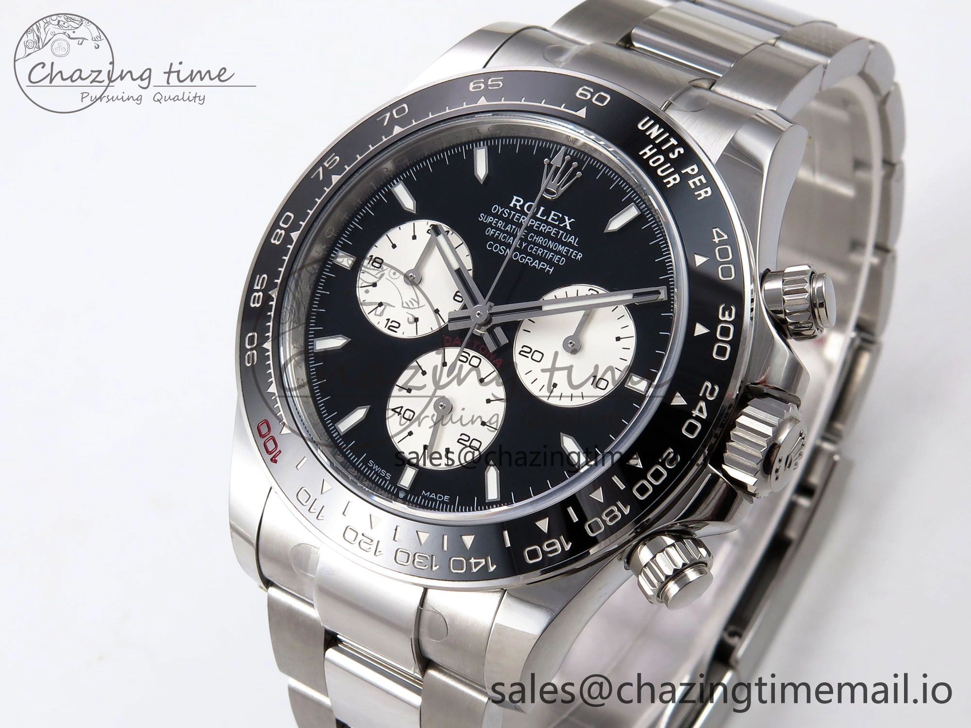 Breathable Daytona 2023 126529 Le Mans APSF 1:1 Best Edition Black Dial On 904L SS Case and Bracelet SH 1117