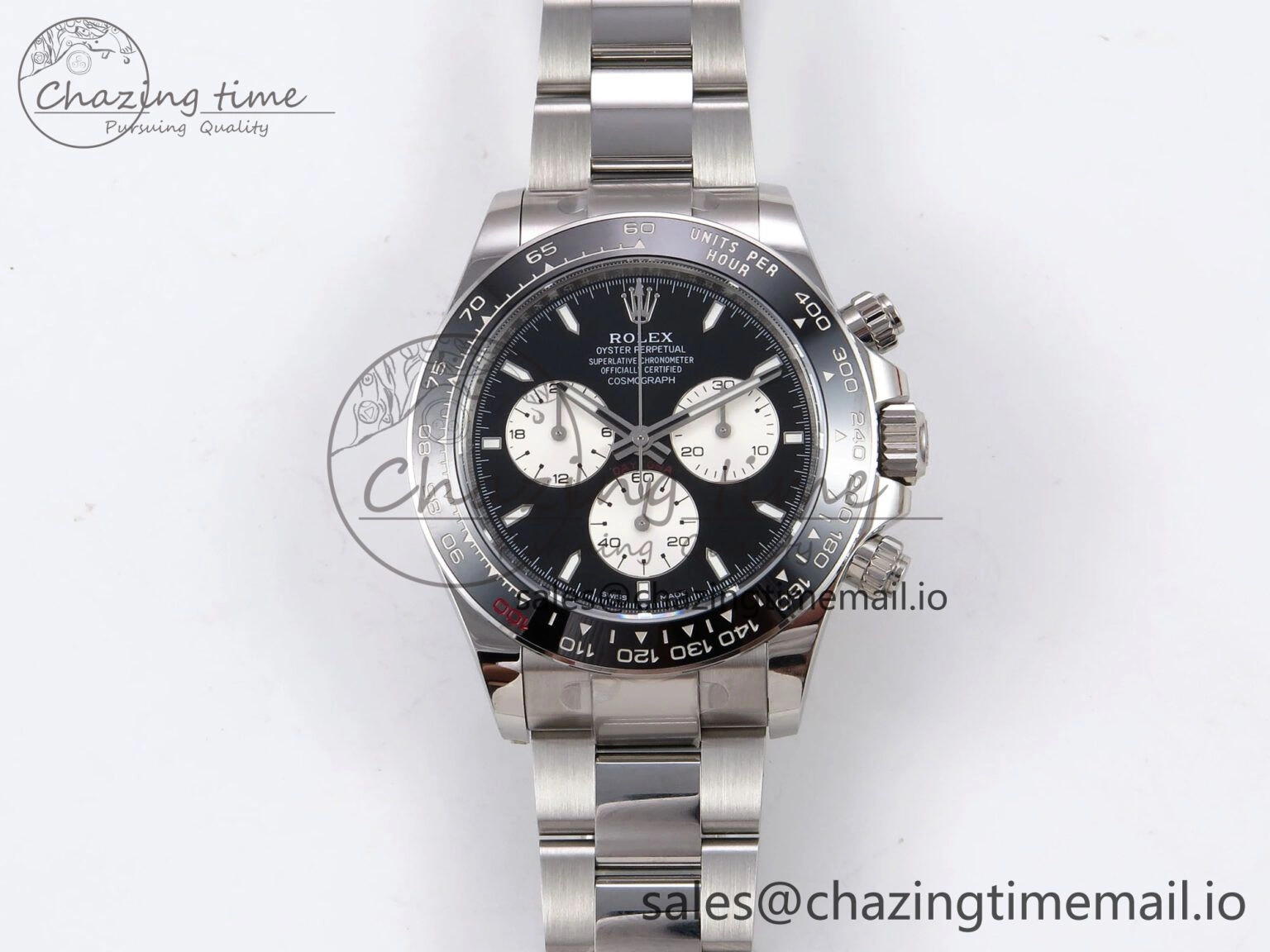 Breathable Daytona 2023 126529 Le Mans APSF 1:1 Best Edition Black Dial On 904L SS Case and Bracelet SH 1117