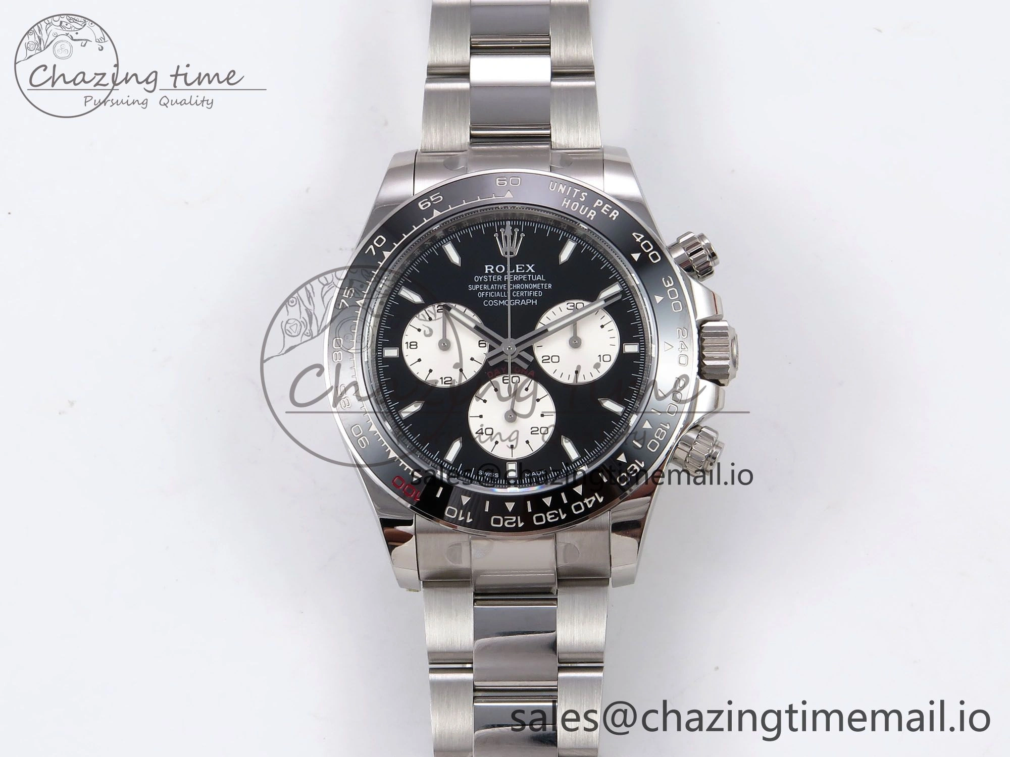 Breathable Daytona 2023 126529 Le Mans APSF 1:1 Best Edition Black Dial On 904L SS Case and Bracelet SH 1117