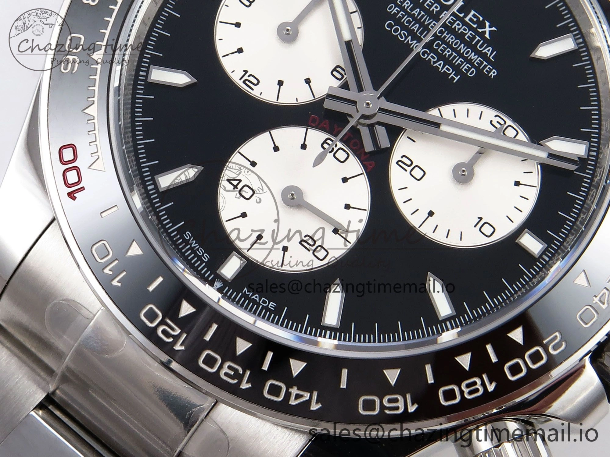 Breathable Daytona 2023 126529 Le Mans APSF 1:1 Best Edition Black Dial On 904L SS Case and Bracelet SH 1117
